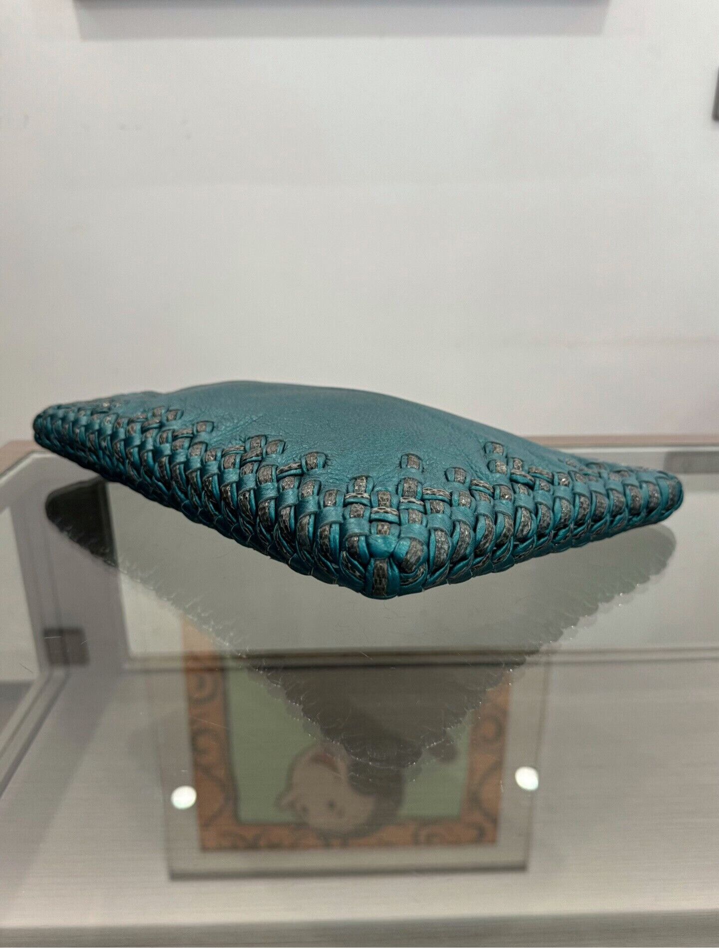 Bottega Veneta Bottega Veneta Blue Woven Clutch 31cm Size ONE SIZE - 6 Thumbnail