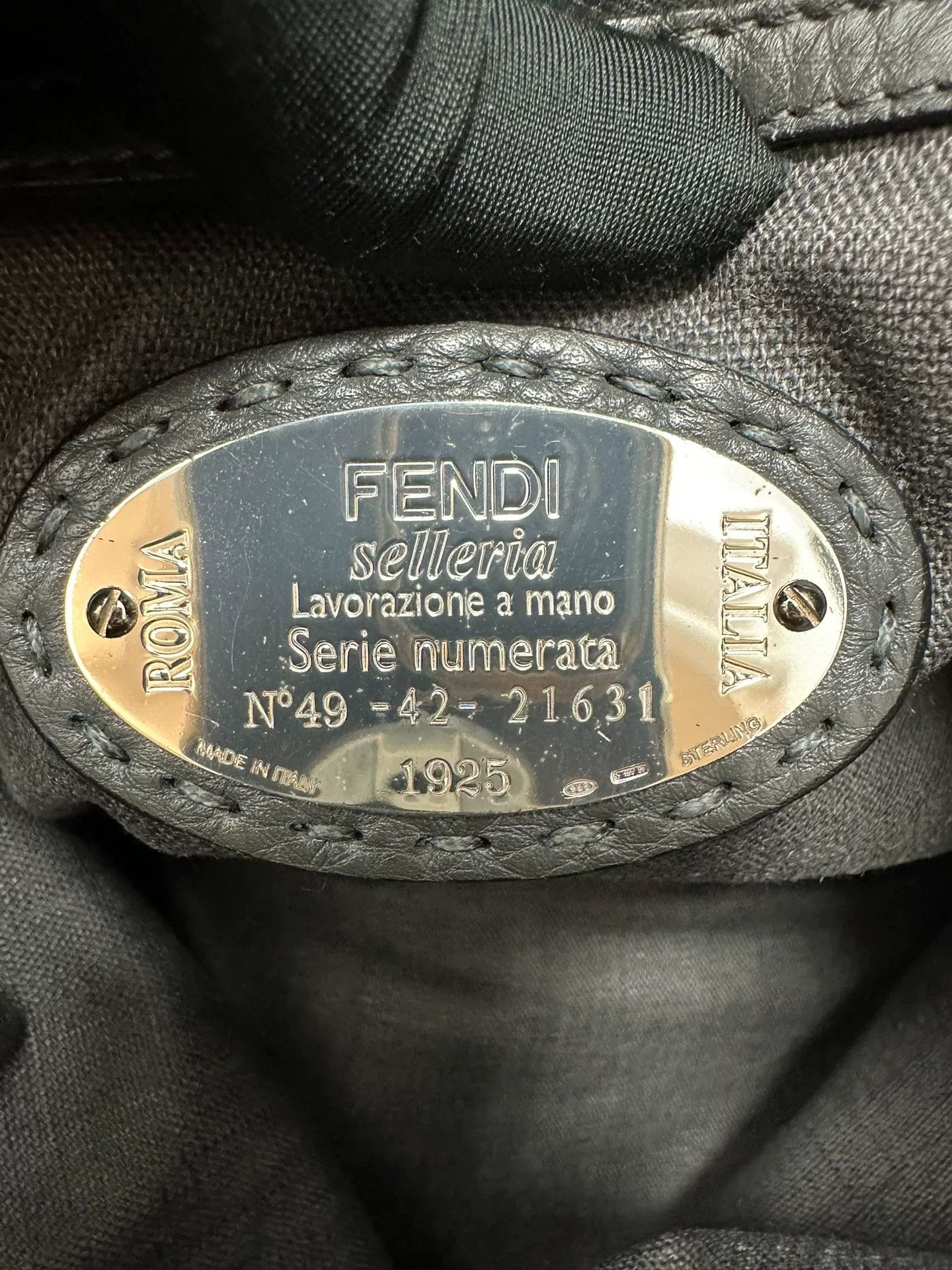 Fendi Fendi 925 Silver Logo Gray Tote 40cm Size ONE SIZE - 8 Thumbnail