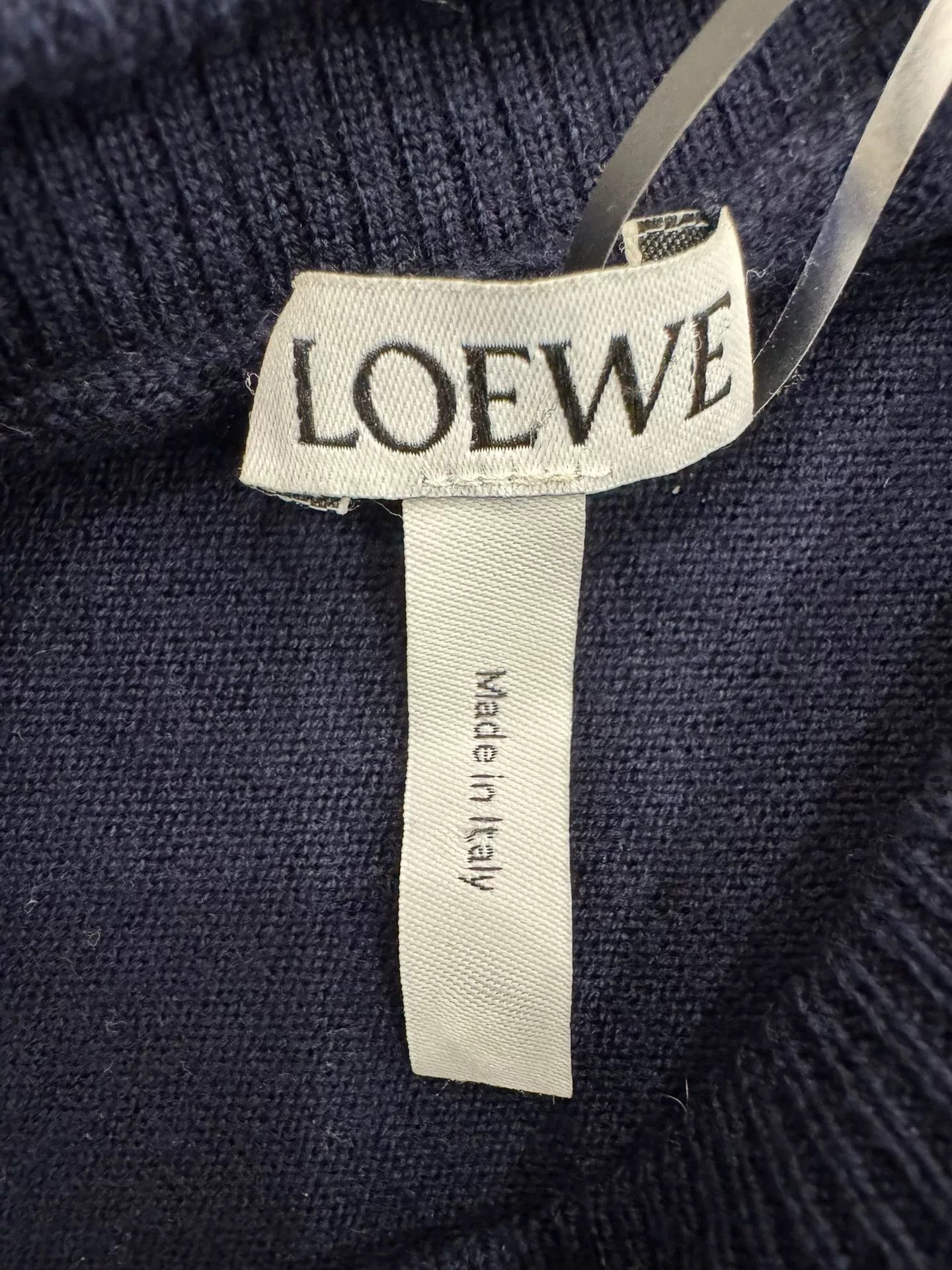 Loewe Loewe Navy Gold Button Logo Sweater Size S / US 4 / IT 40 - 6 Thumbnail