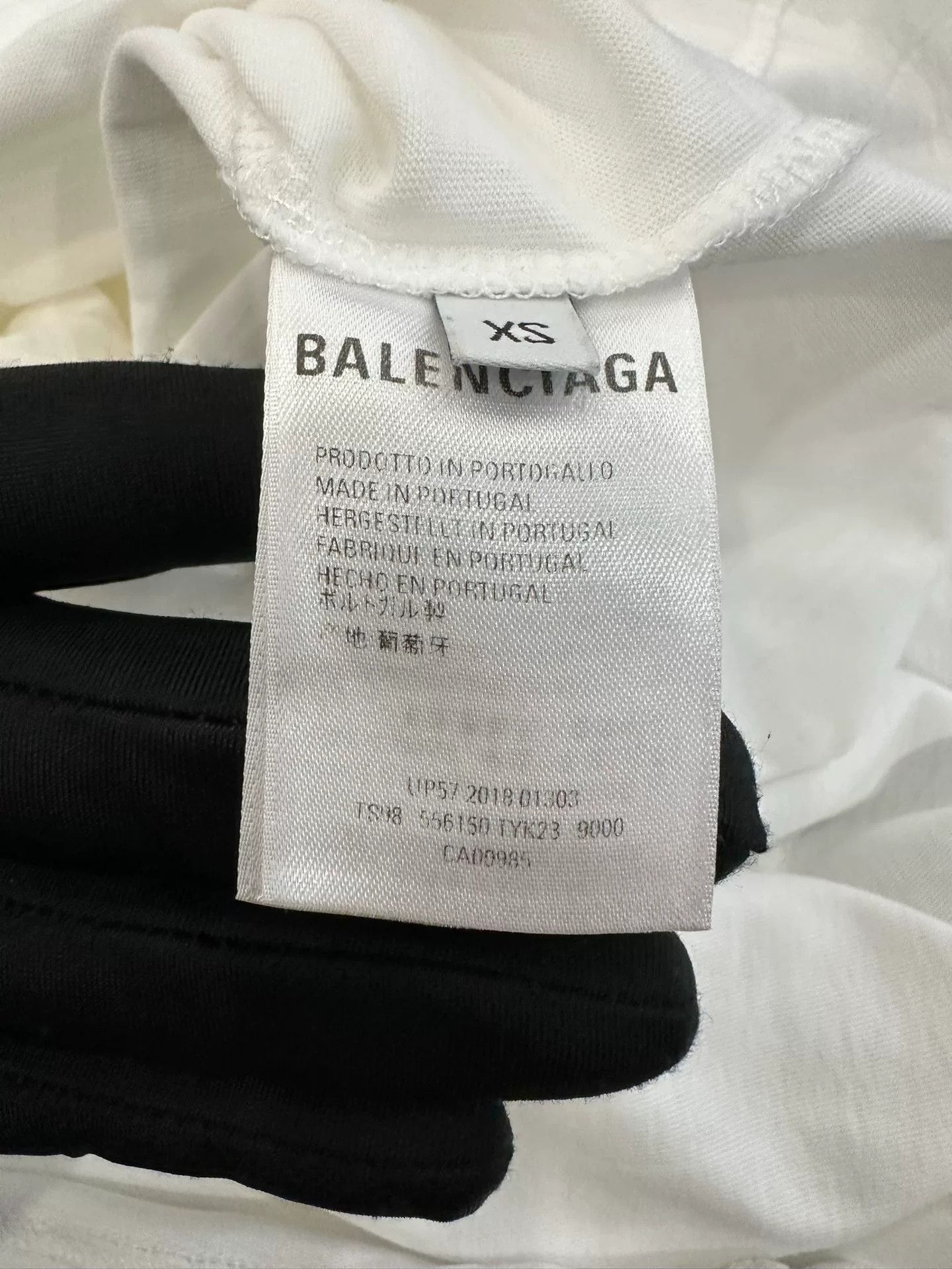 Balenciaga Balenciaga Double B Logo White Oversized Tee XS Size XS / US 0-2 / IT 36-38 - 6 Thumbnail