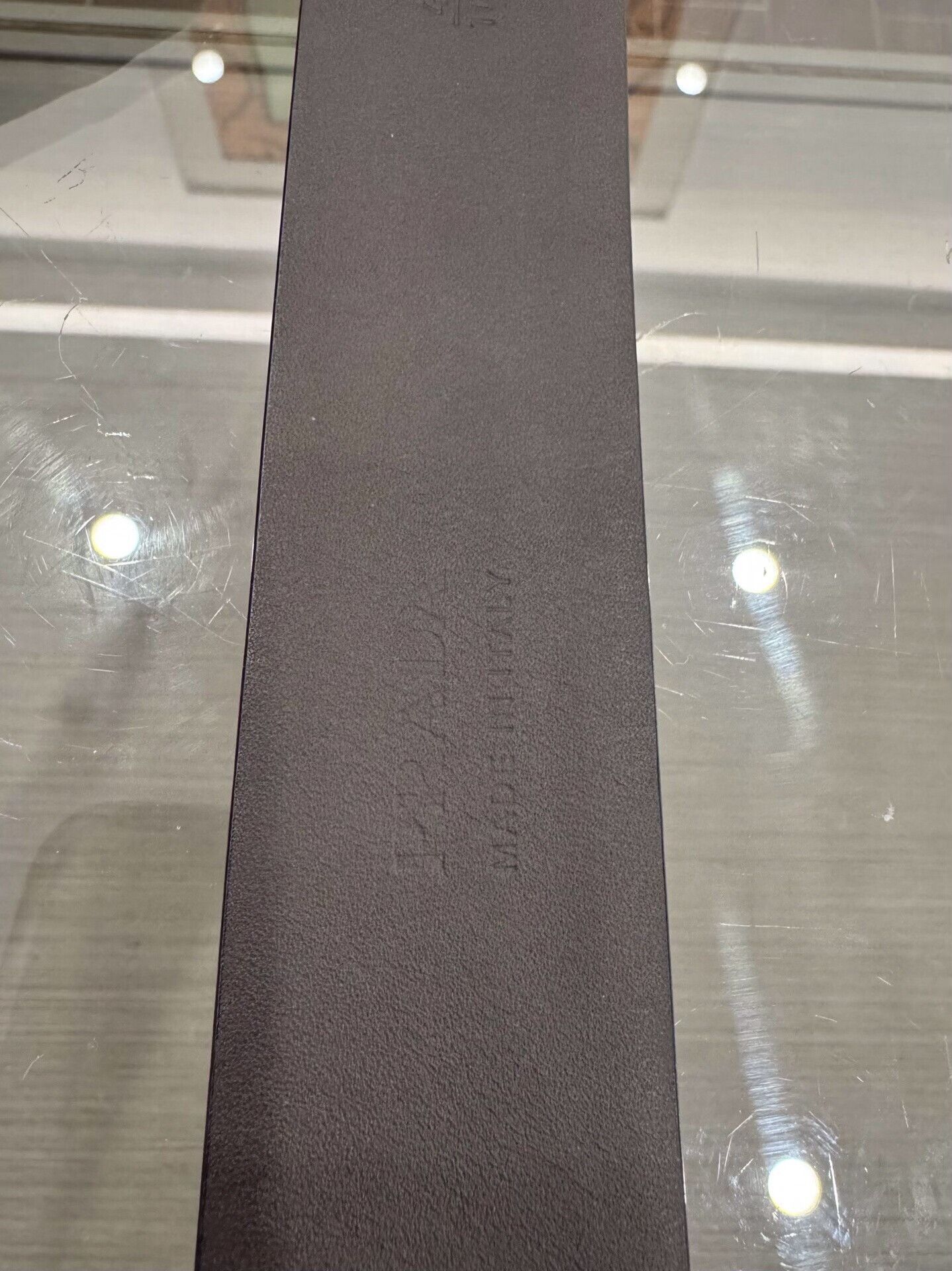 Prada Prada Men's Logo Buckle Gray Belt Size ONE SIZE - 6 Thumbnail
