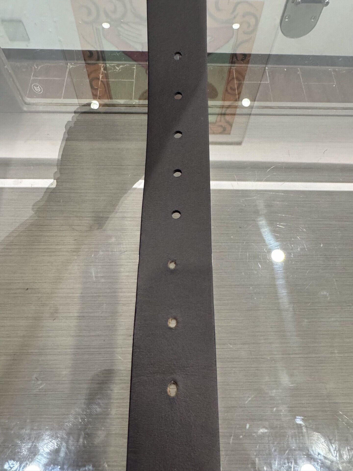 Prada Prada Men's Logo Buckle Gray Belt Size ONE SIZE - 7 Thumbnail