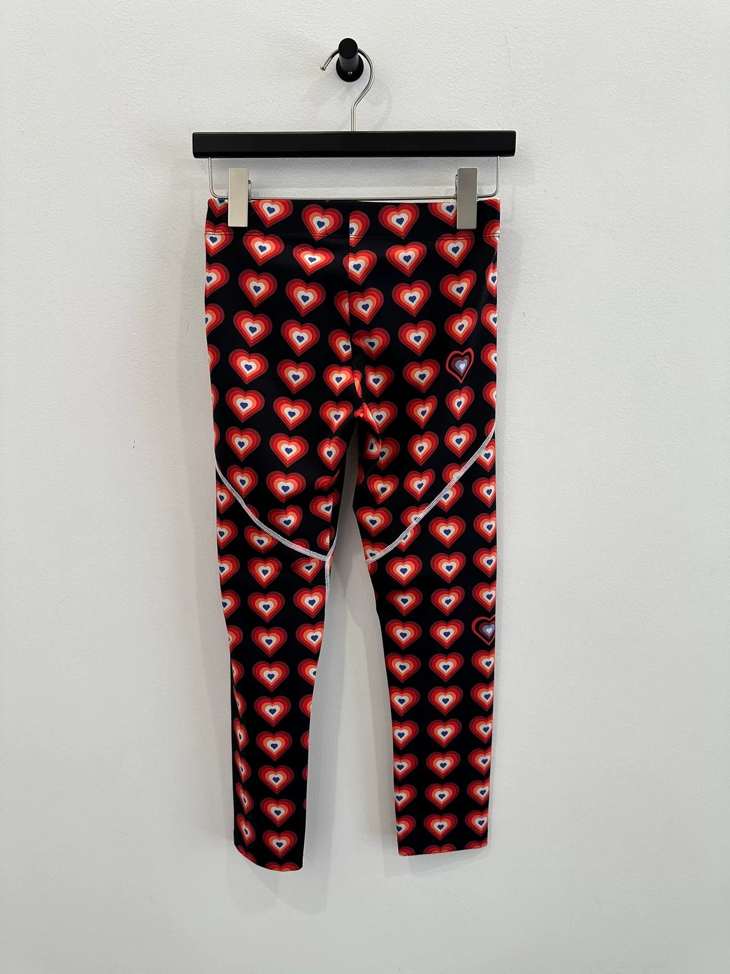 Fendi Fendi Red Black Heart Print Women's Sweatpants Size 40" / US 18 - 2 Thumbnail