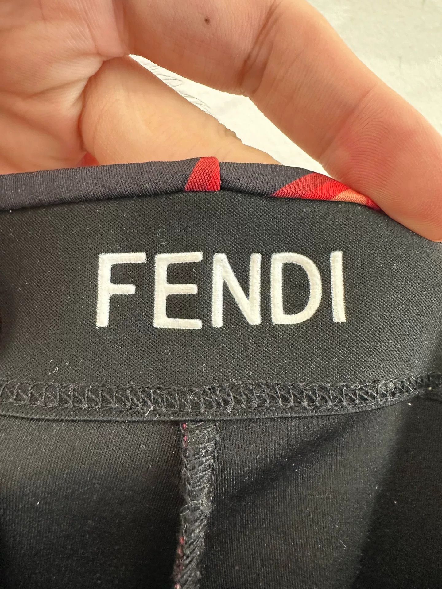 Fendi Fendi Red Black Heart Print Women's Sweatpants Size 40" / US 18 - 4 Thumbnail
