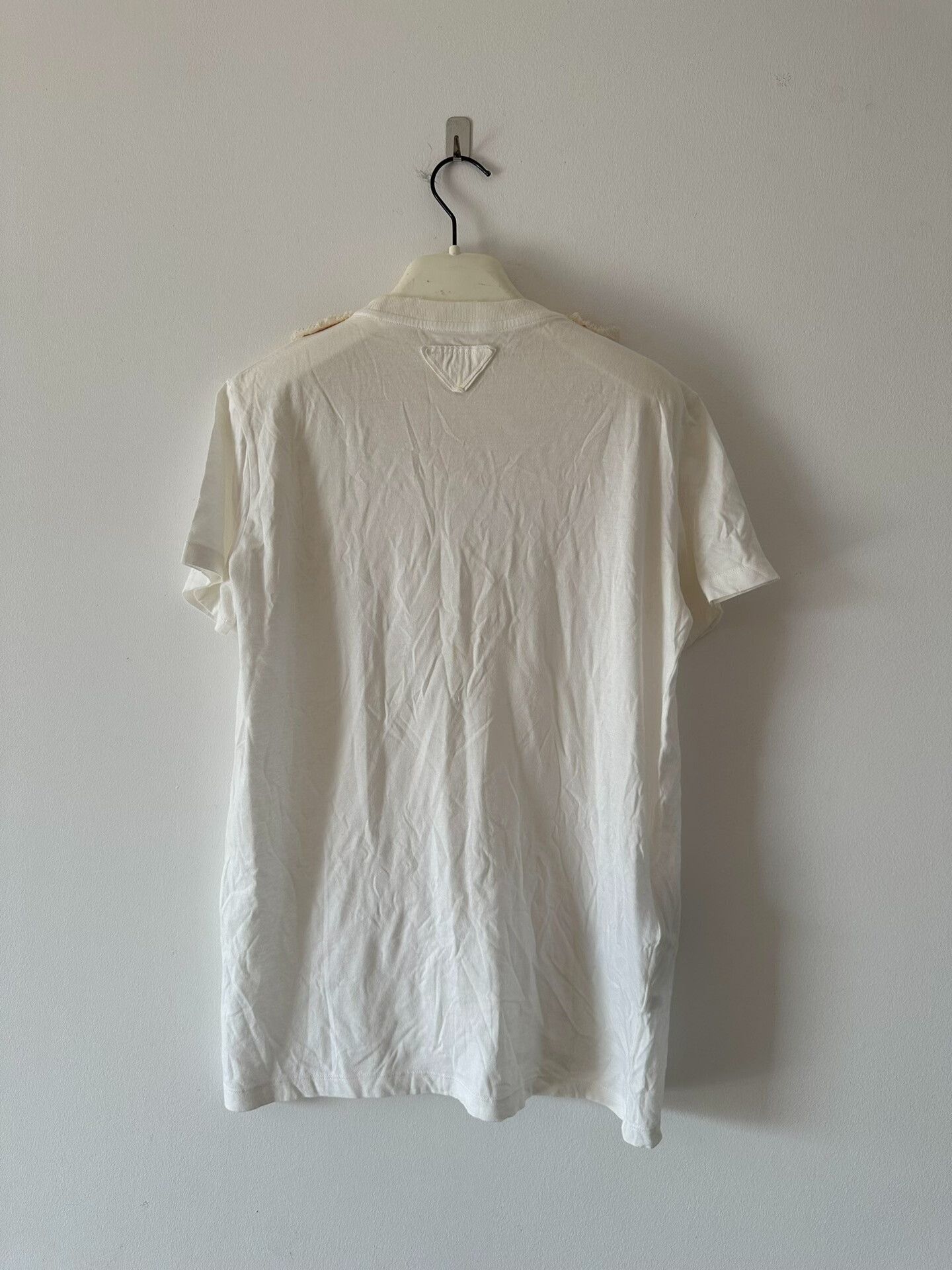 Prada Prada Rhinestone Collar Hole Women's Tee Size S / US 4 / IT 40 - 2 Thumbnail