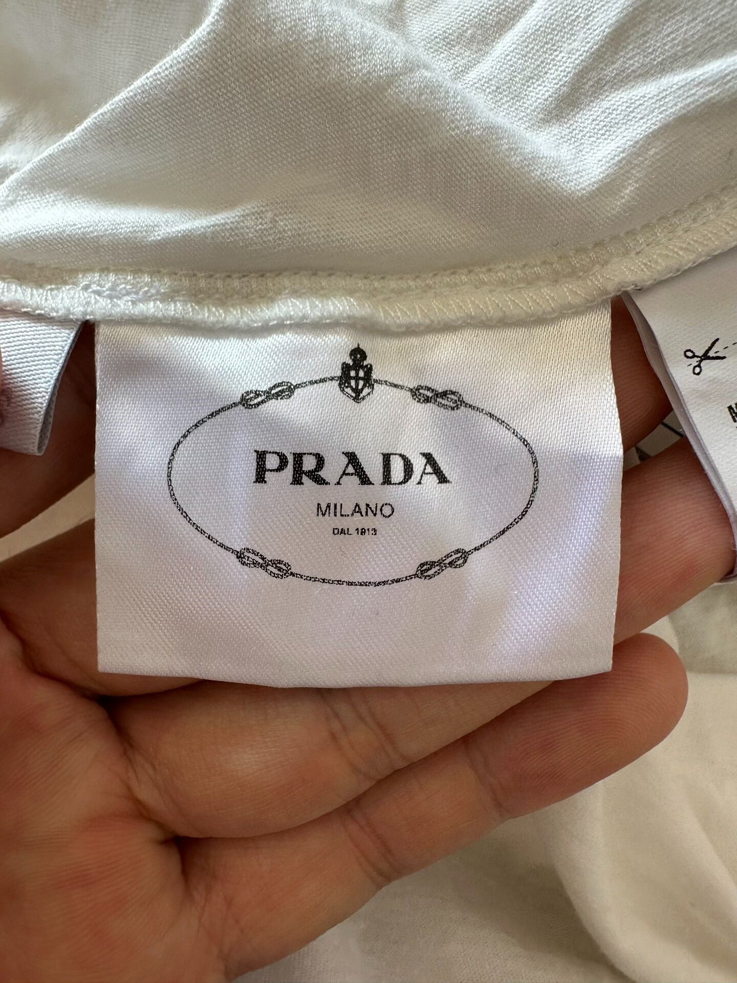 Prada Prada Rhinestone Collar Hole Women's Tee Size S / US 4 / IT 40 - 5 Thumbnail