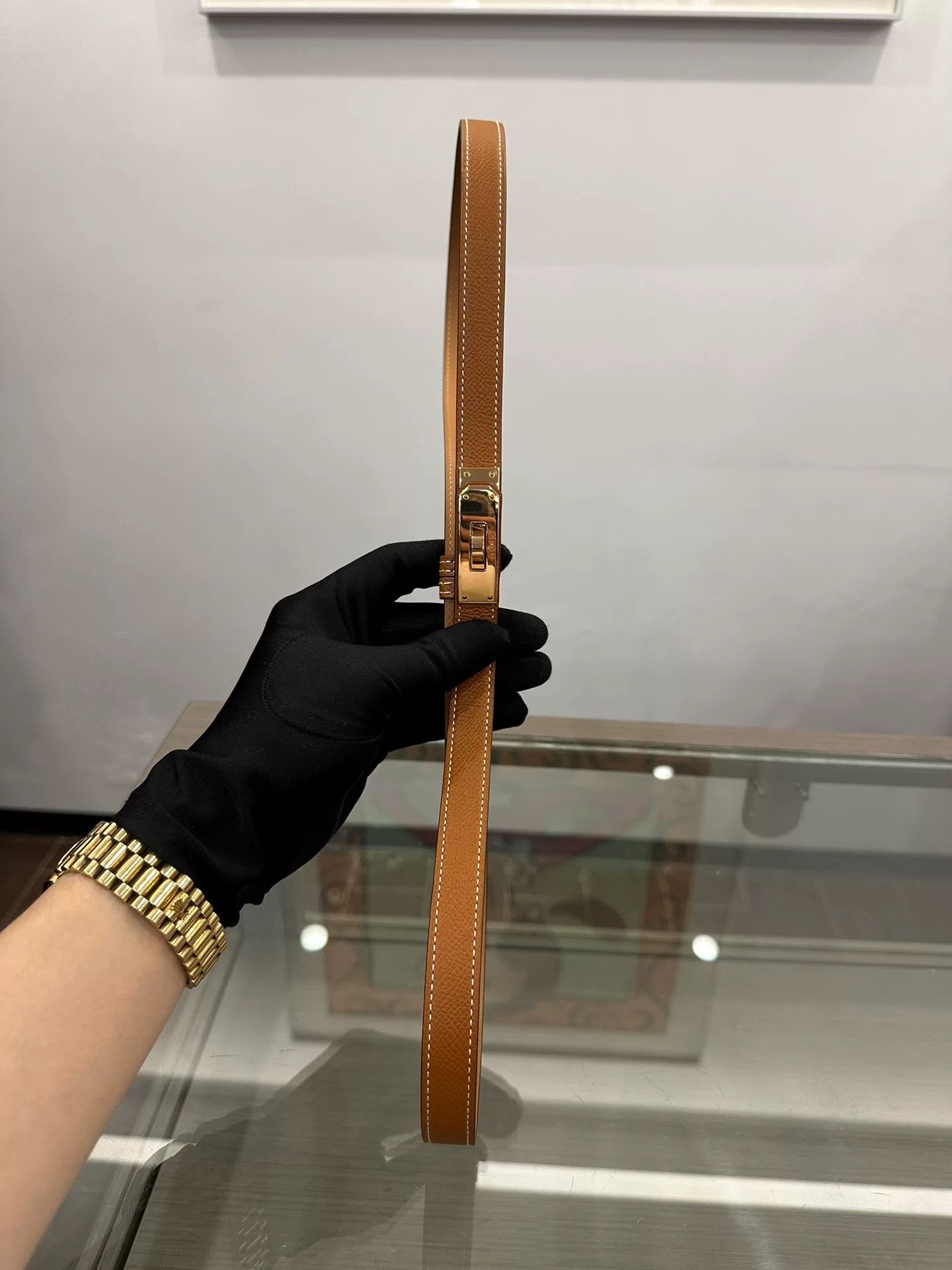 Hermes Hermes Kelly 1.8cm Epsom Leather Belt Size ONE SIZE - 4 Thumbnail