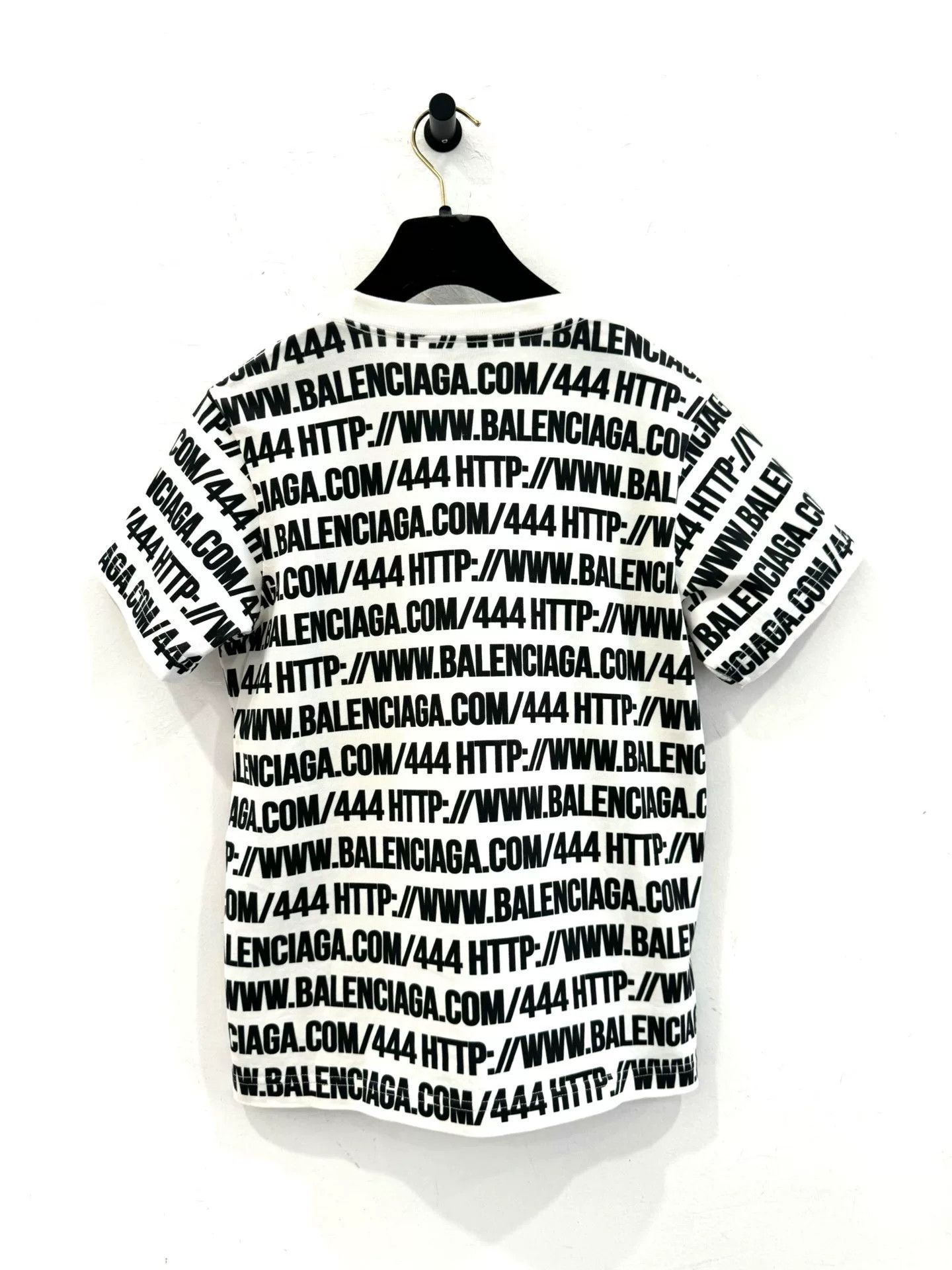 Balenciaga Balenciaga Logo Print Women's Short Sleeve Tee Size M / US 6-8 / IT 42-44 - 3 Thumbnail