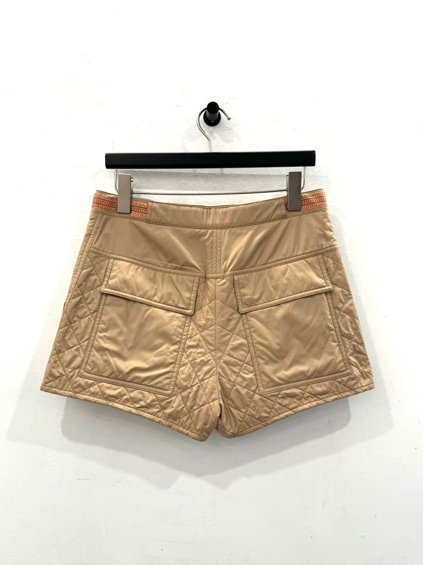 Hermes Women's Beige Down Shorts