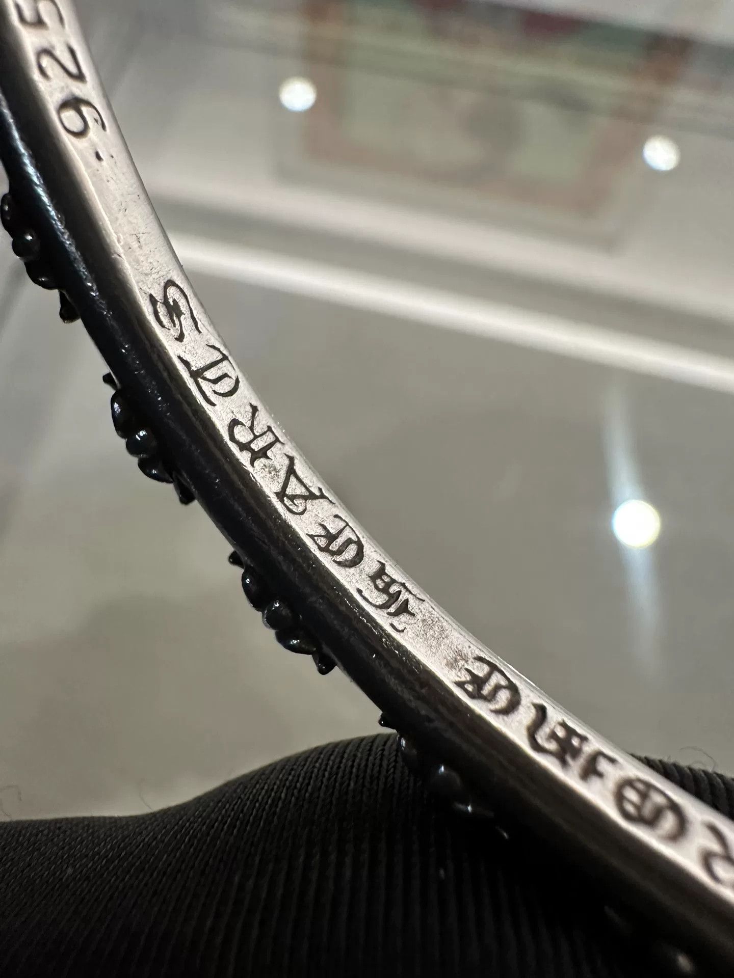 Chrome Hearts Chrome Hearts Silver Cross Open Bangle Size ONE SIZE - 7 Thumbnail