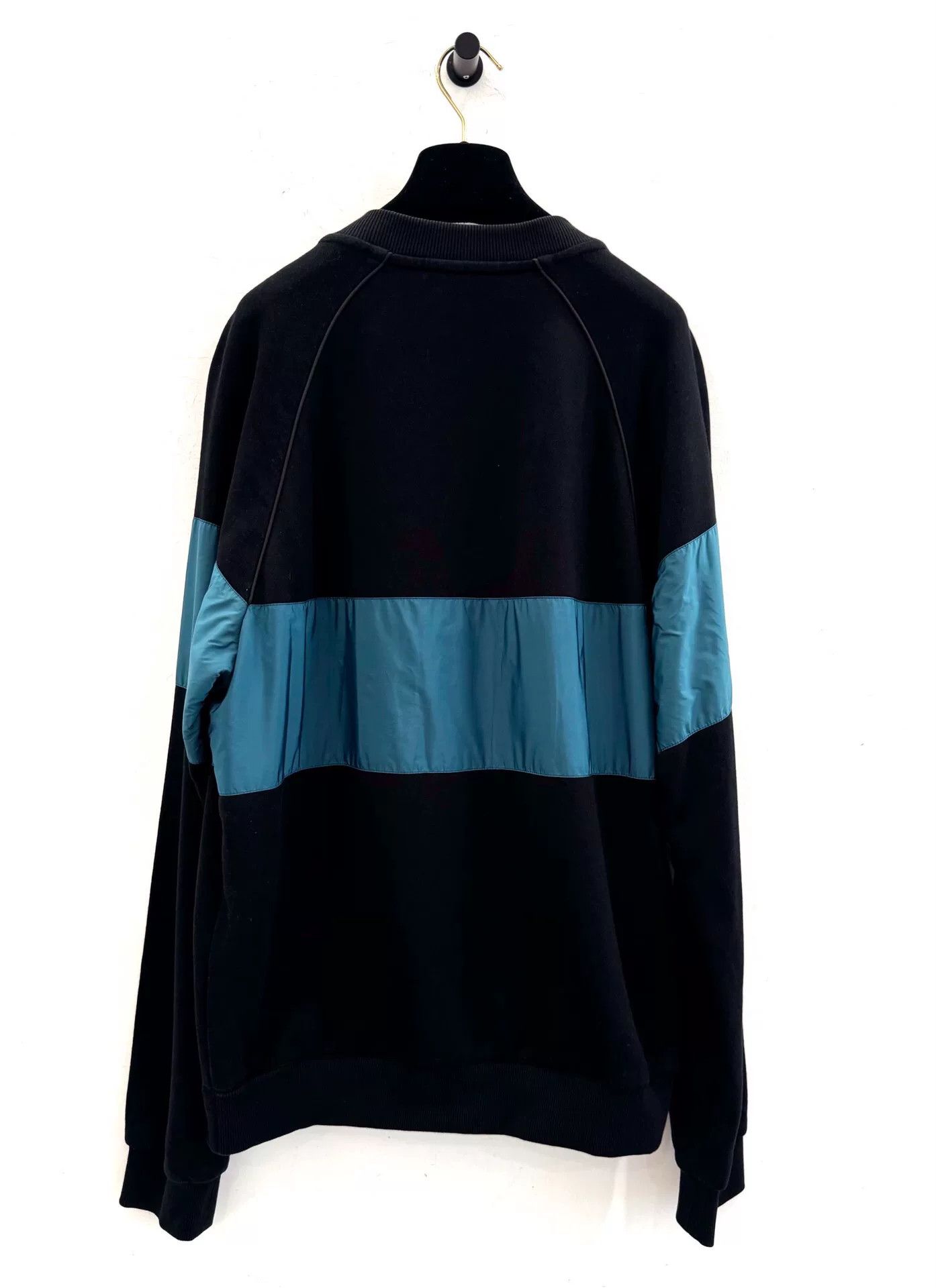 Prada Prada Men's Black Light Blue Sweatshirt Size US L / EU 52-54 / 3 - 2 Thumbnail