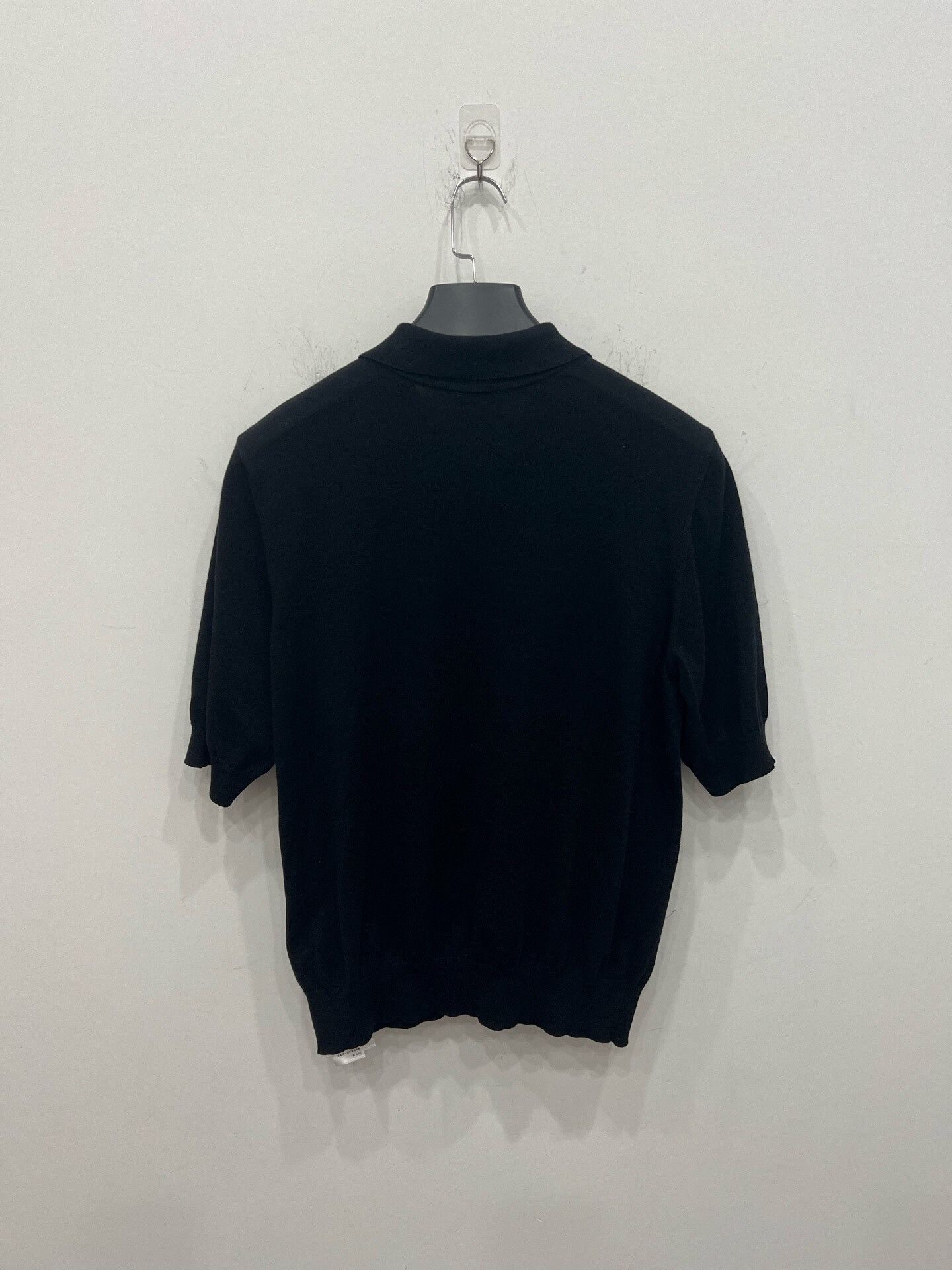 Celine Celine Black Triomphe Logo Knit Polo S Size US S / EU 44-46 / 1 - 2 Thumbnail