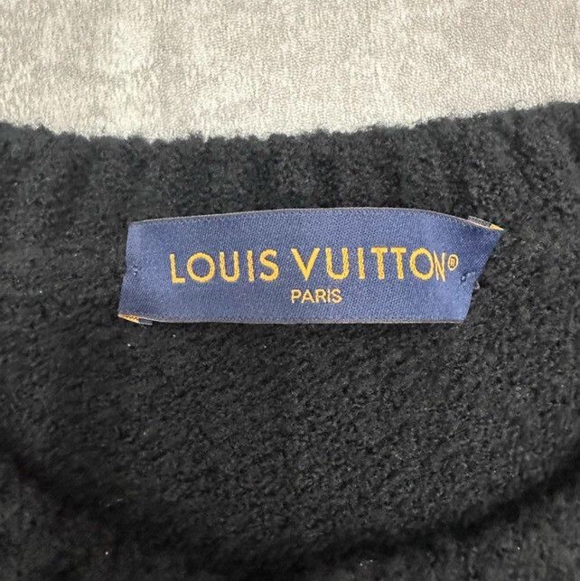 Louis Vuitton Louis Vuitton 2026 Black Logo Wool Cardigan Size US XL / EU 56 / 4 - 4 Thumbnail