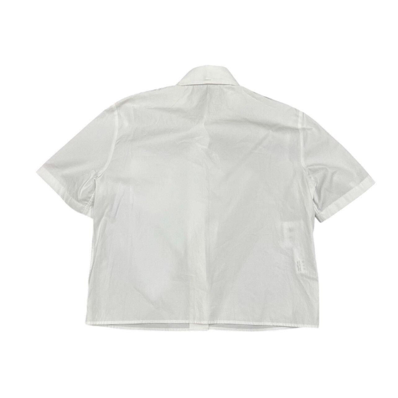 Prada Prada White Triangle Logo Short-Sleeve Shirt Size XS / US 0-2 / IT 36-38 - 2 Thumbnail