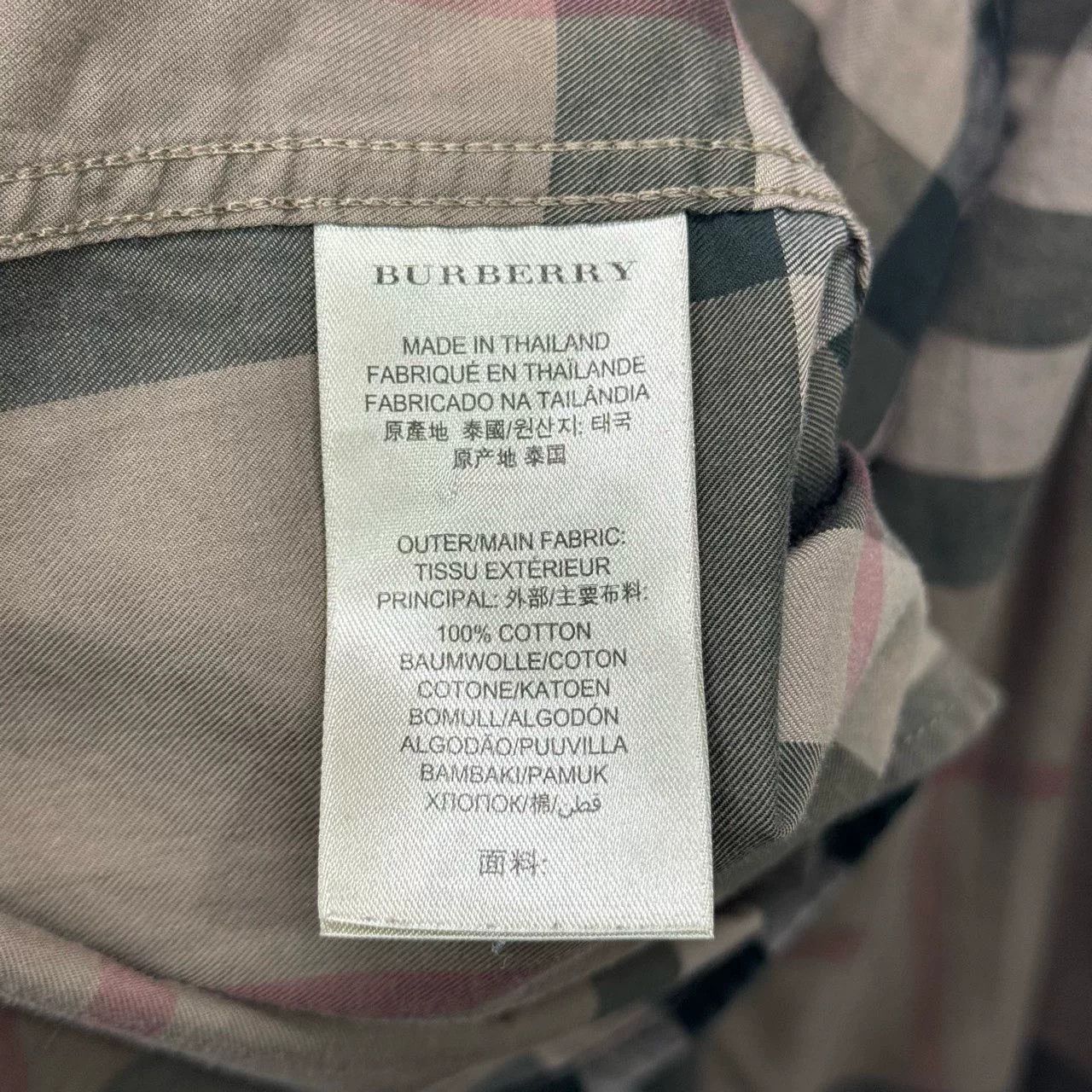 Burberry Burberry Brown Plaid Long-Sleeve Shirt Size US XXL / EU 58 / 5 - 5 Thumbnail
