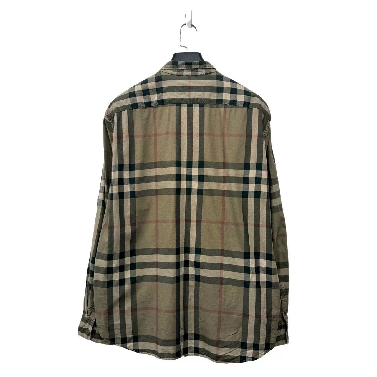 Burberry Burberry Brown Plaid Long-Sleeve Shirt Size US XXL / EU 58 / 5 - 2 Thumbnail