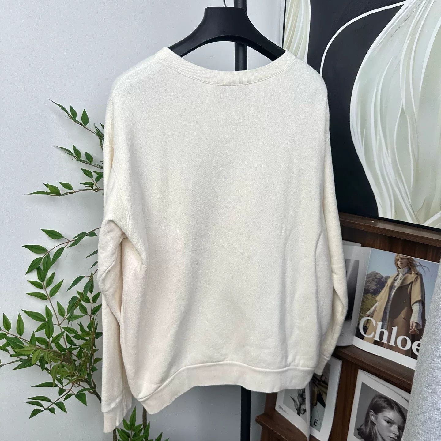 Gucci Gucci Classic White Gold Logo Crewneck Sweatshirt Size US M / EU 48-50 / 2 - 2 Thumbnail
