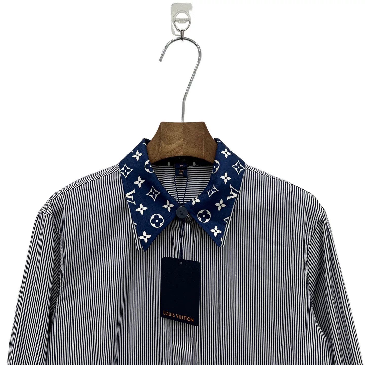 Louis Vuitton Louis Vuitton Striped Logo Shirt Size US XXS / EU 40 - 3 Thumbnail