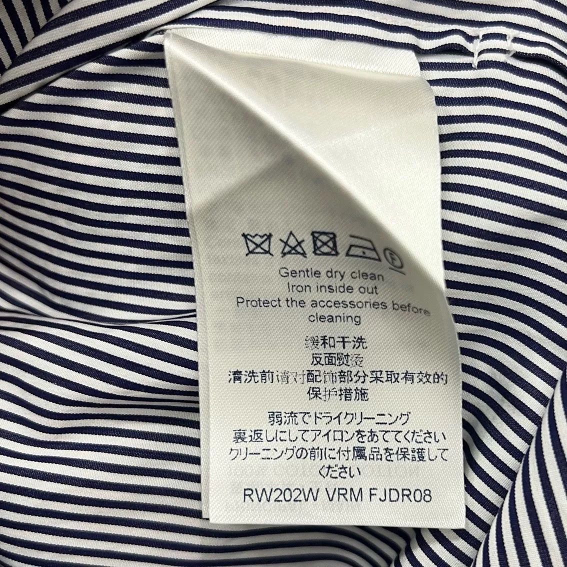 Louis Vuitton Louis Vuitton Striped Logo Shirt Size US XXS / EU 40 - 5 Thumbnail