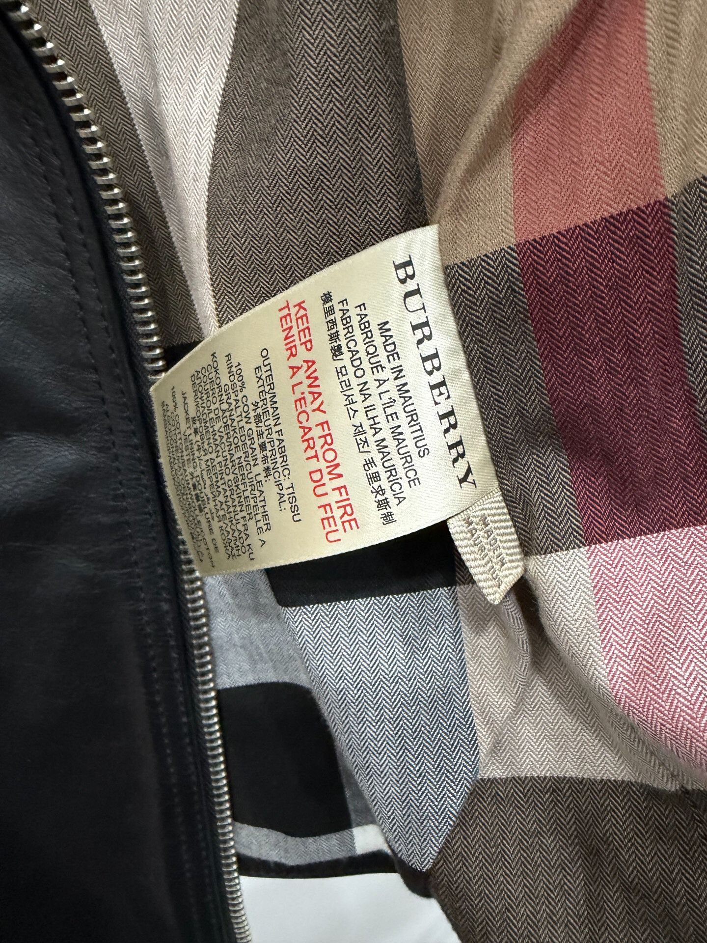 Burberry Burberry Leather Jacket Size US XXS / EU 40 - 4 Thumbnail