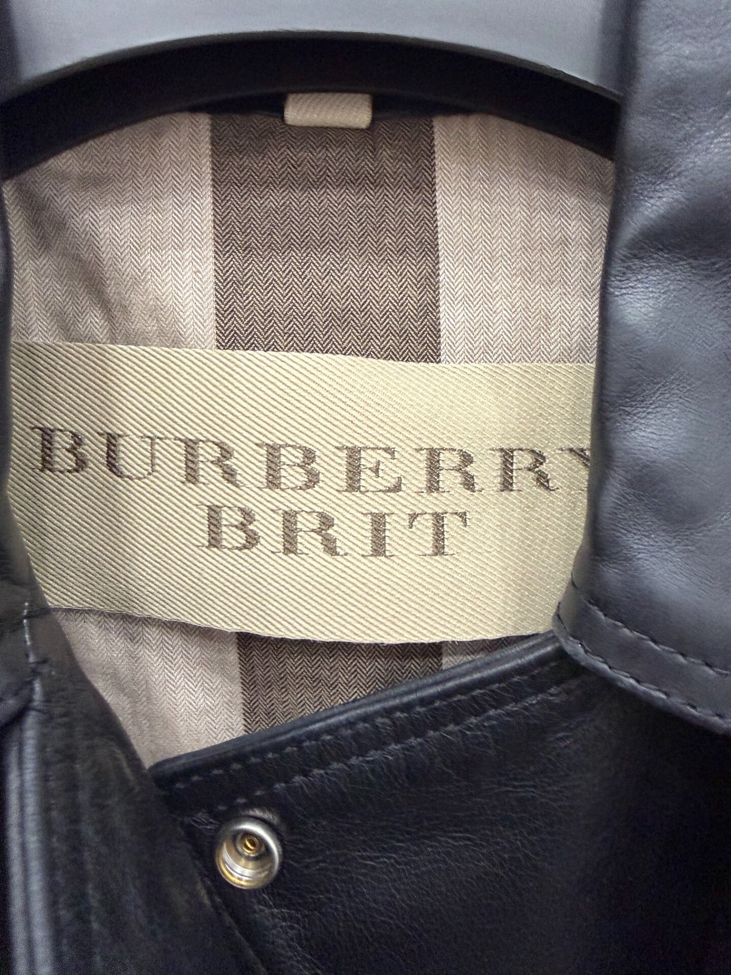 Burberry Burberry Leather Jacket Size US XXS / EU 40 - 3 Thumbnail