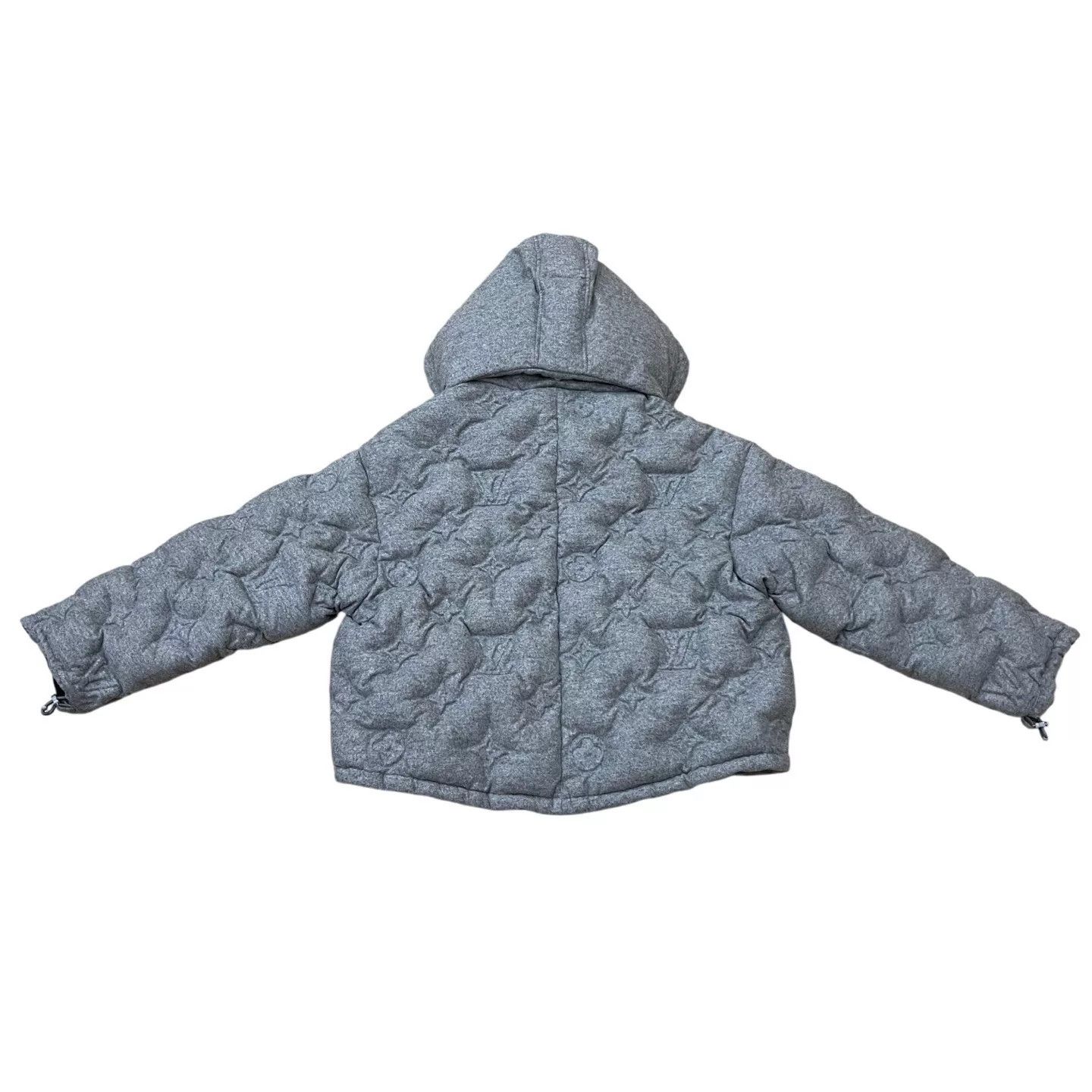 Louis Vuitton Louis Vuitton Gray Embossed All-Over Down Jacket Size US M / EU 48-50 / 2 - 3 Thumbnail