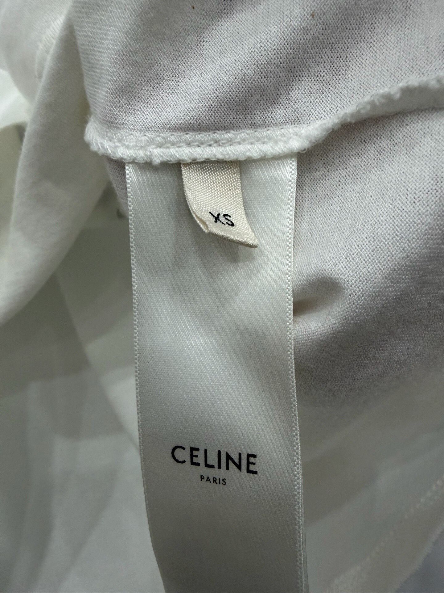 Celine Celine Letter Logo Cropped Short-Sleeve Top Size XS / US 0-2 / IT 36-38 - 4 Thumbnail
