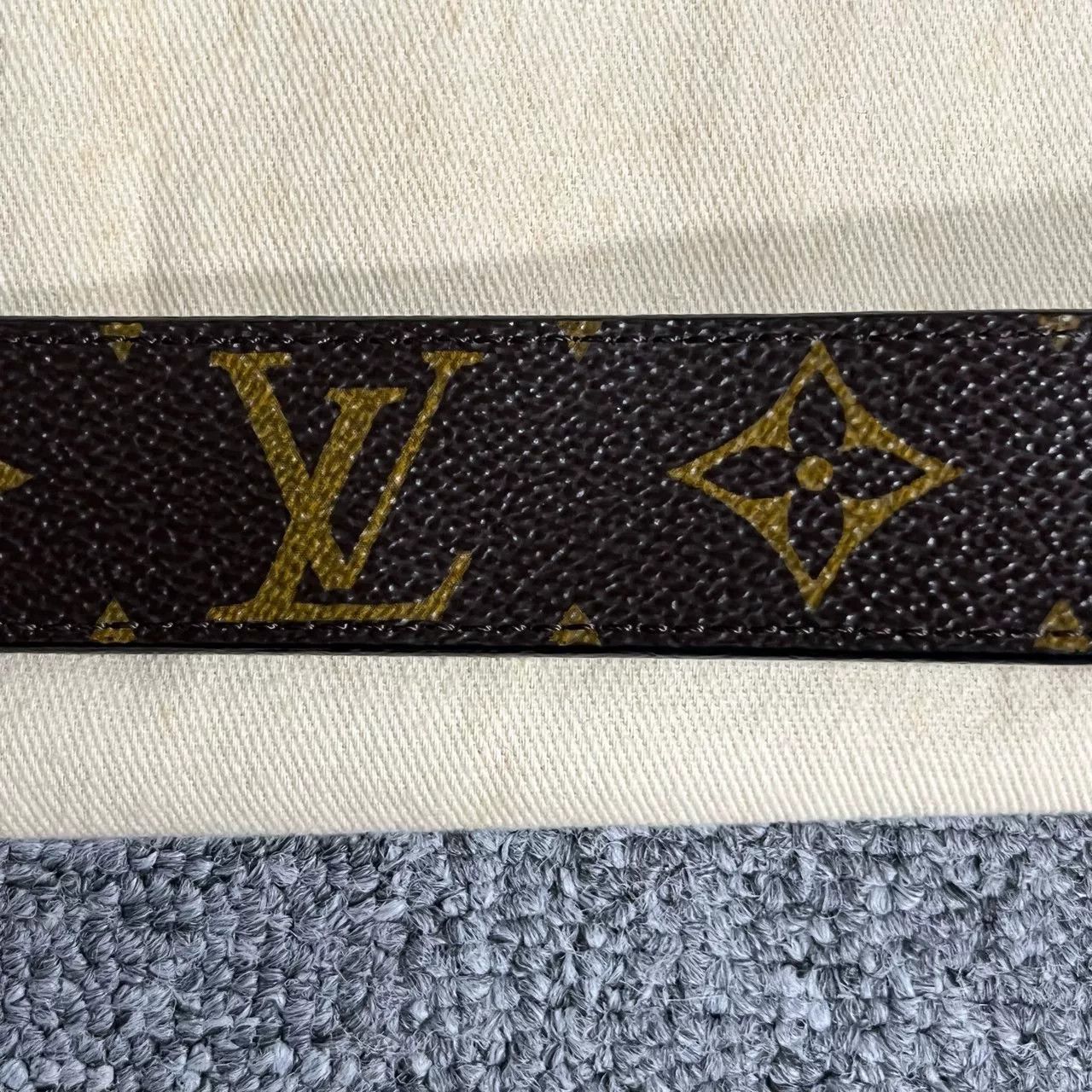 Louis Vuitton Louis Vuitton Brown Monogram Leather Belt Size ONE SIZE - 4 Thumbnail