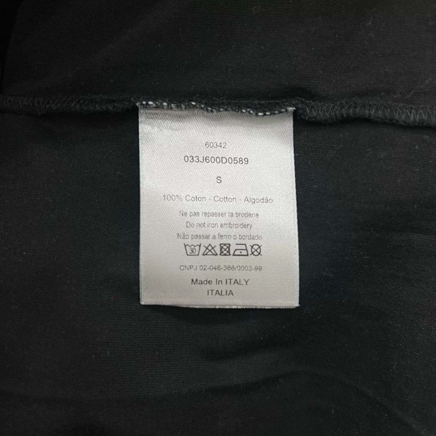 Dior Embroidered Gradient Logo Short Sleeve