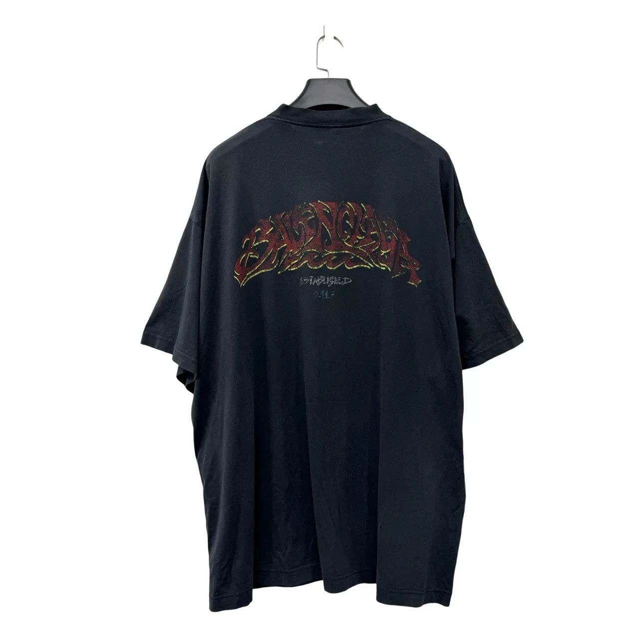 Balenciaga Balenciaga Flame Print Logo Short Sleeve Size US XL / EU 56 / 4 - 2 Thumbnail