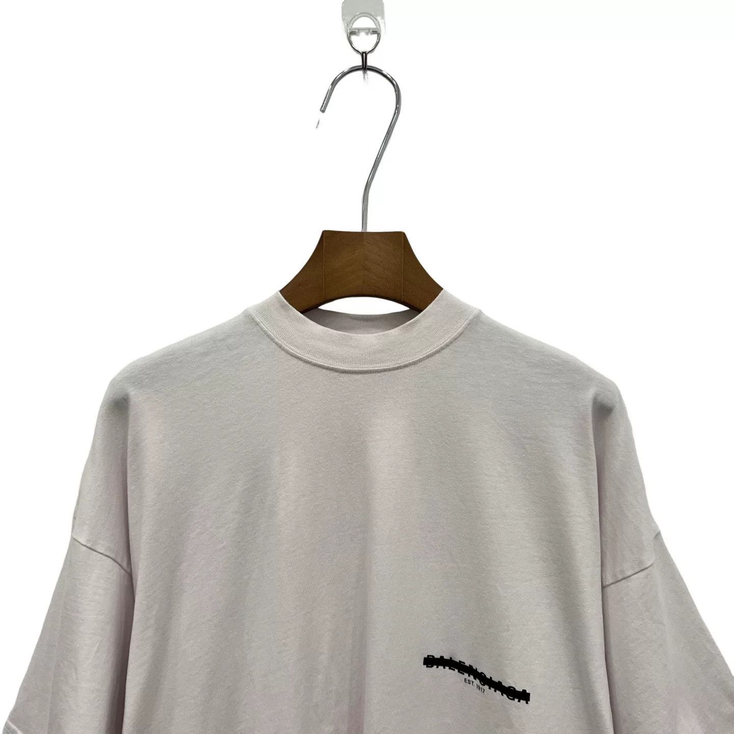 Balenciaga Balenciaga Light Pink Tape Strikethrough Tee Size S / US 4 / IT 40 - 3 Thumbnail