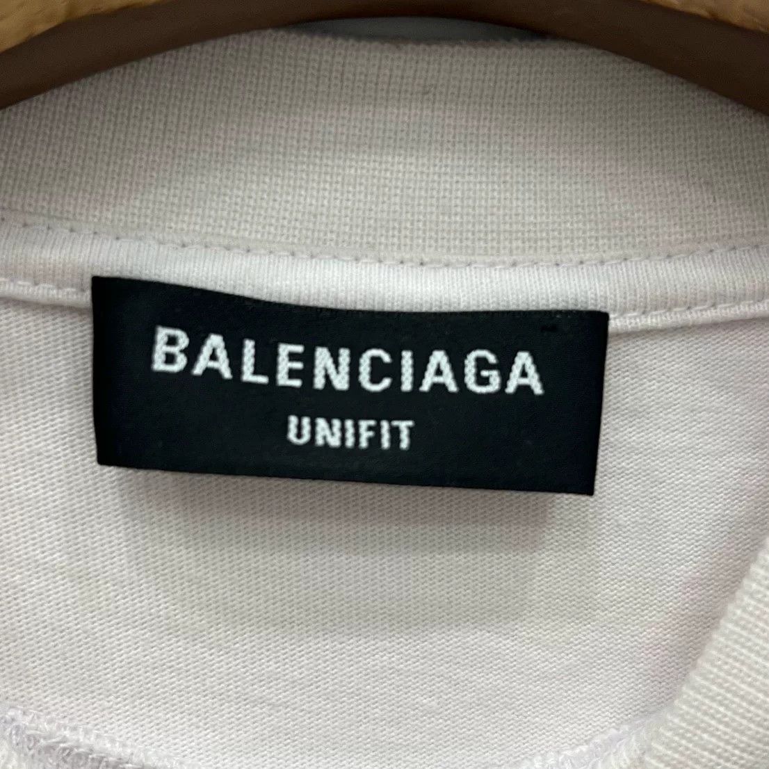 Balenciaga Balenciaga Light Pink Tape Strikethrough Tee Size S / US 4 / IT 40 - 4 Thumbnail