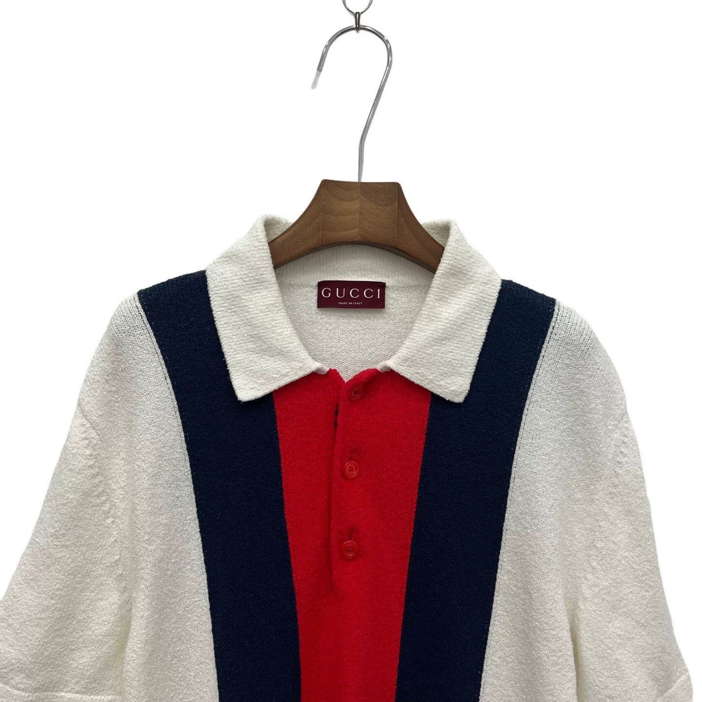 Gucci Gucci Striped Knit Polo Shirt Size US M / EU 48-50 / 2 - 3 Thumbnail