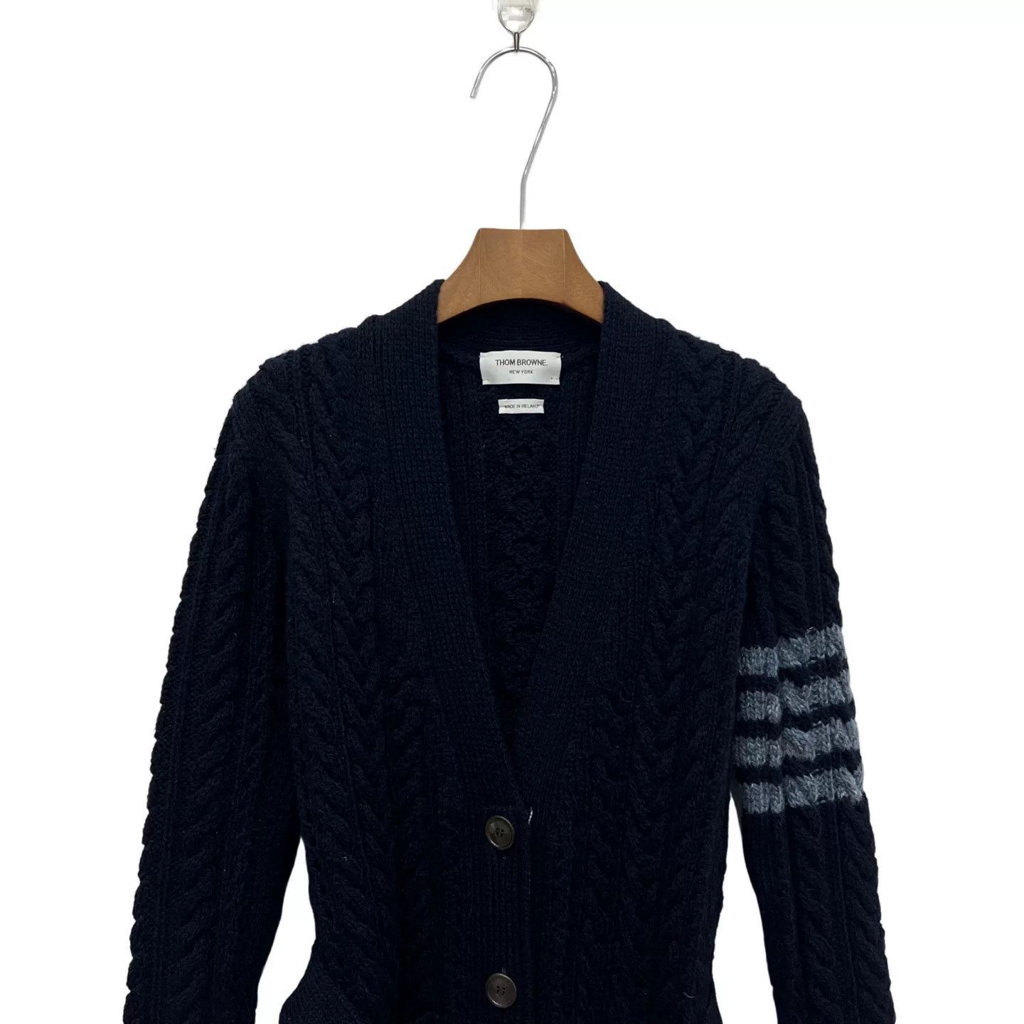 Thom Browne Thom Browne TB Cable Knit Striped Cardigan Size XS / US 0-2 / IT 36-38 - 3 Thumbnail