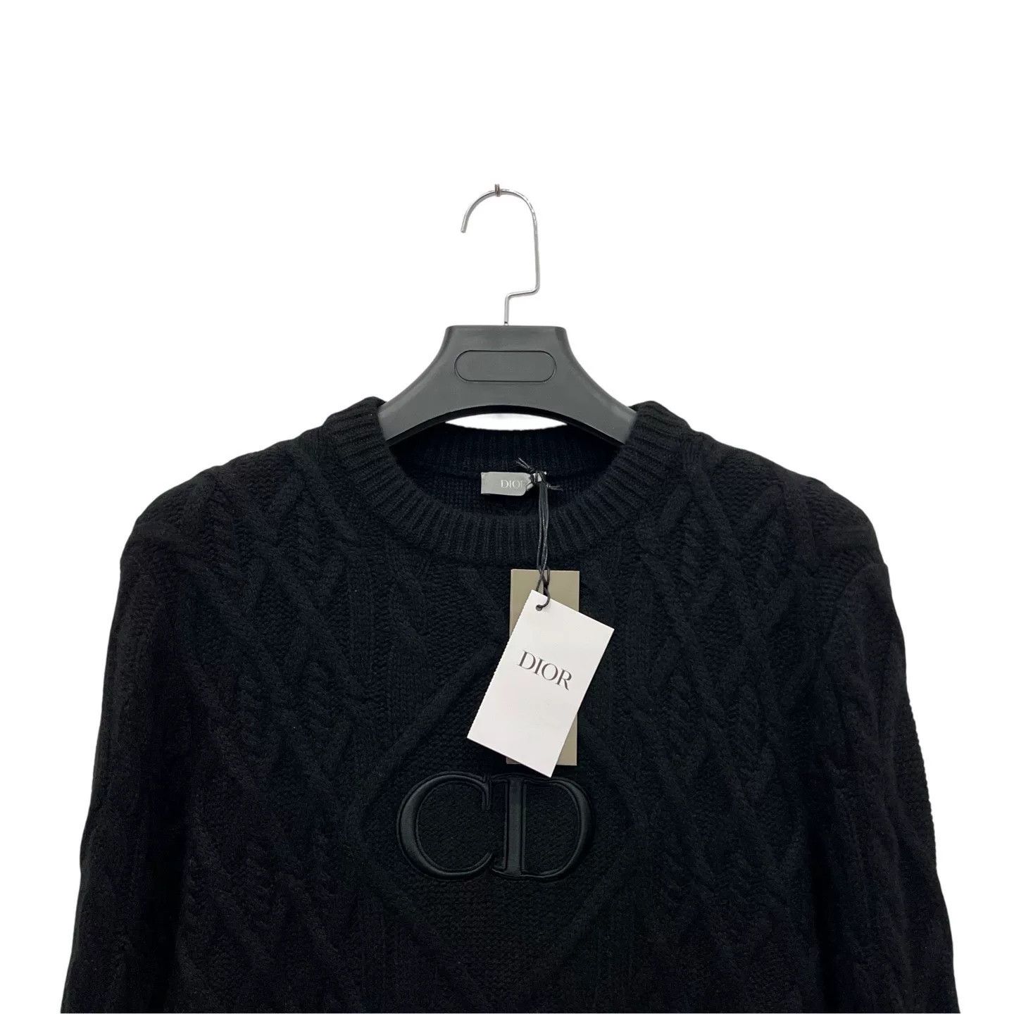 Dior Dior Black Cable Knit Sweater XS Size US XS / EU 42 / 0 - 2 Thumbnail