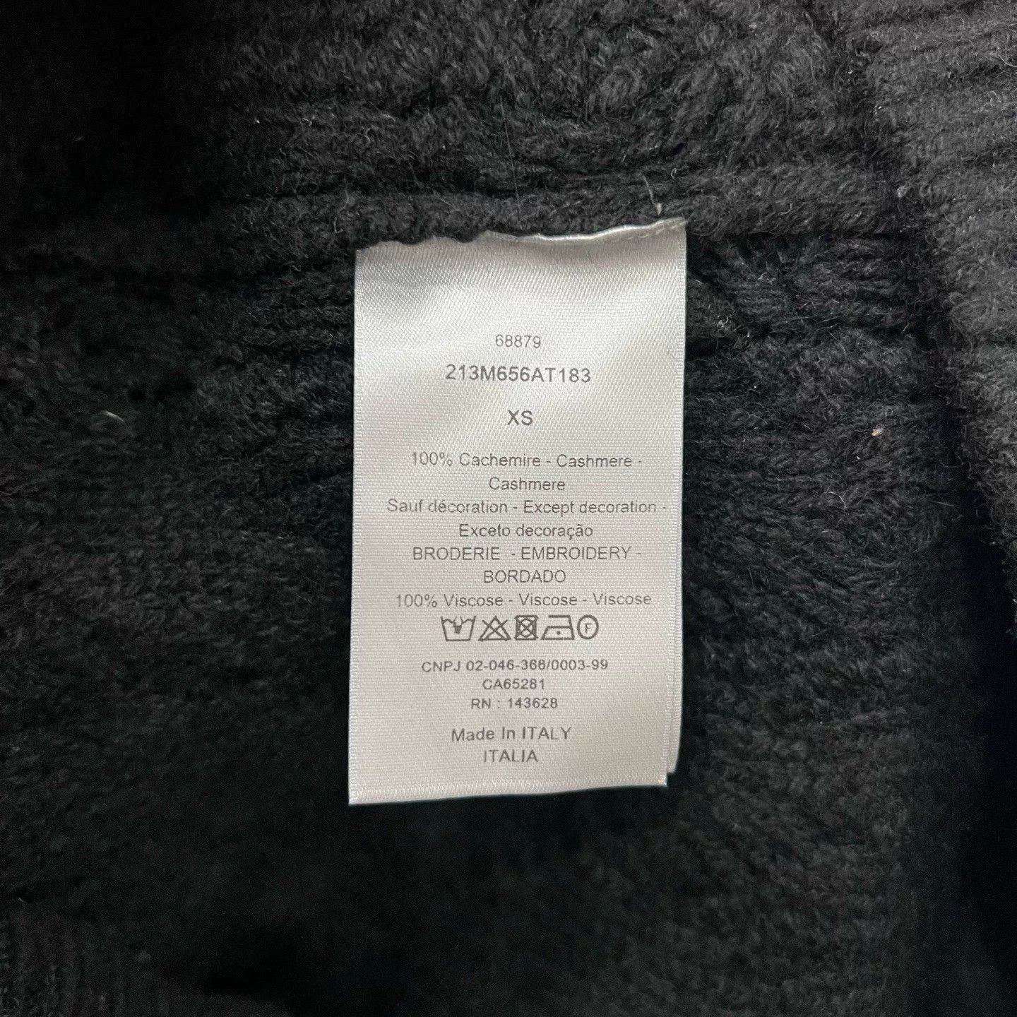 Dior Dior Black Cable Knit Sweater XS Size US XS / EU 42 / 0 - 5 Thumbnail