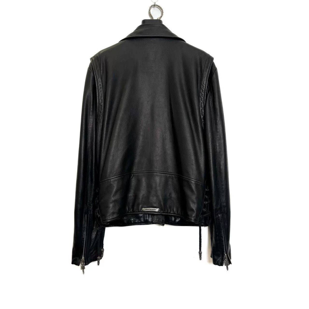 Chrome Hearts Chrome Hearts Silver Motorcycle Leather Jacket Size US M / EU 48-50 / 2 - 2 Thumbnail