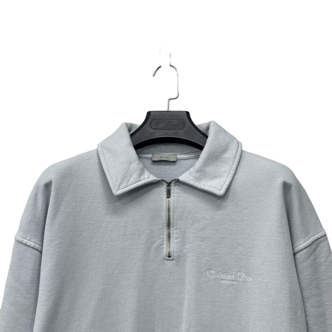 Dior Dior Ice Blue Embroidered Logo Sweatshirt Size US M / EU 48-50 / 2 - 3 Thumbnail