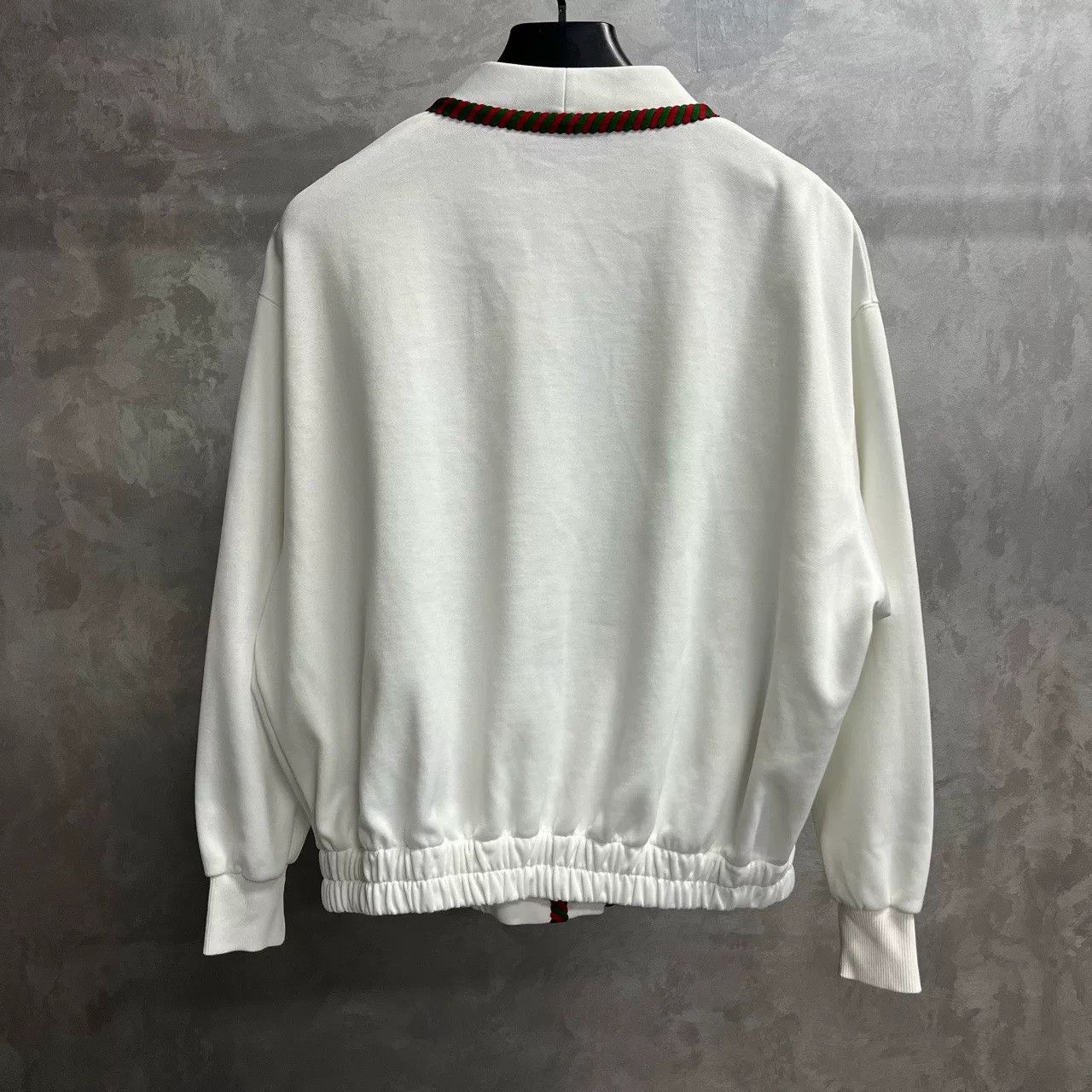 Gucci Gucci White V-Neck Embroidered Knit Sweater Size S / US 4 / IT 40 - 2 Thumbnail
