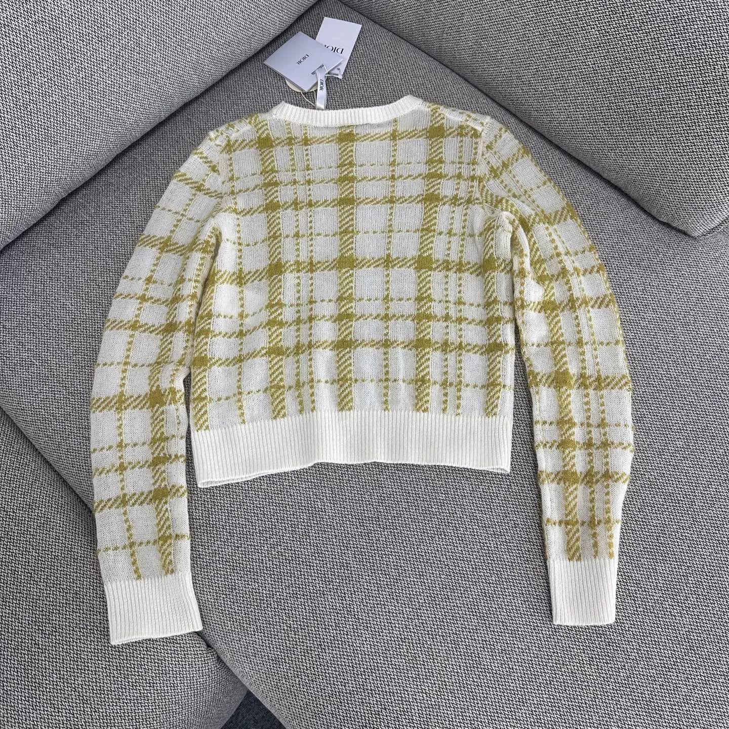 Dior Dior Plaid Colorblock Wool Sweater Size XS / US 0-2 / IT 36-38 - 2 Thumbnail