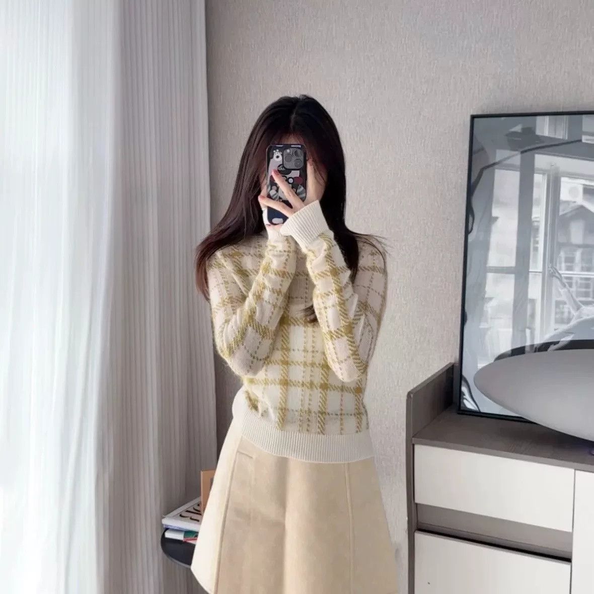 Dior Dior Plaid Colorblock Wool Sweater Size XS / US 0-2 / IT 36-38 - 7 Thumbnail