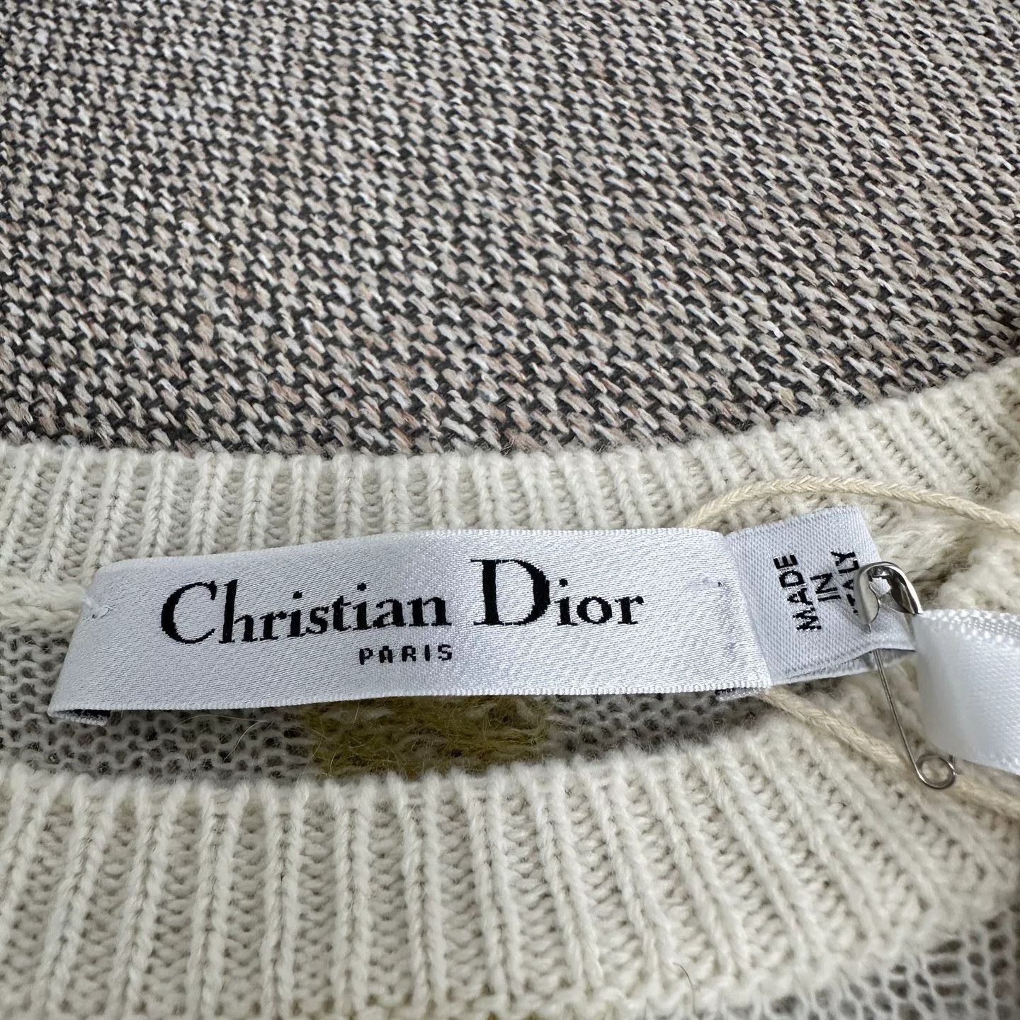Dior Dior Plaid Colorblock Wool Sweater Size XS / US 0-2 / IT 36-38 - 3 Thumbnail