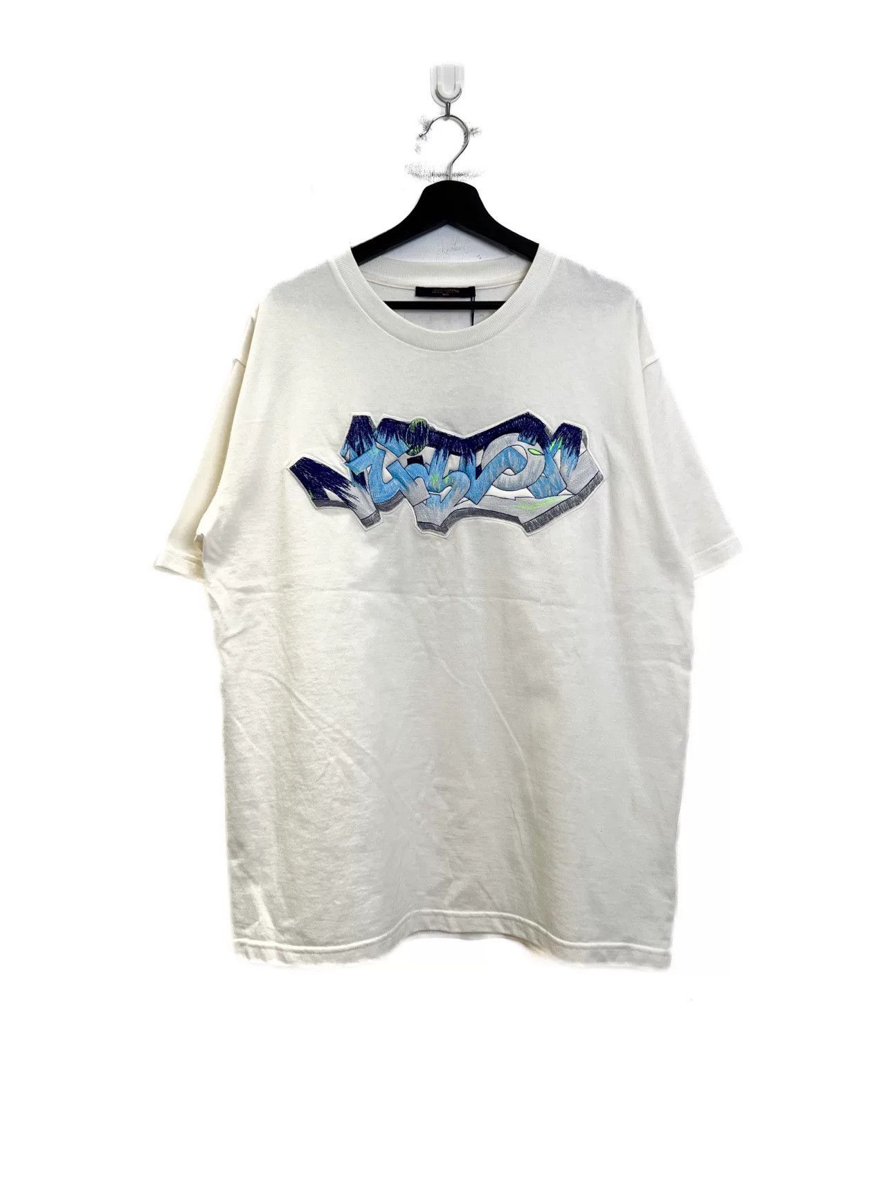 Louis Vuitton Louis Vuitton LV Graffiti Embroidery Tee Size US XL / EU 56 / 4 - 2 Thumbnail