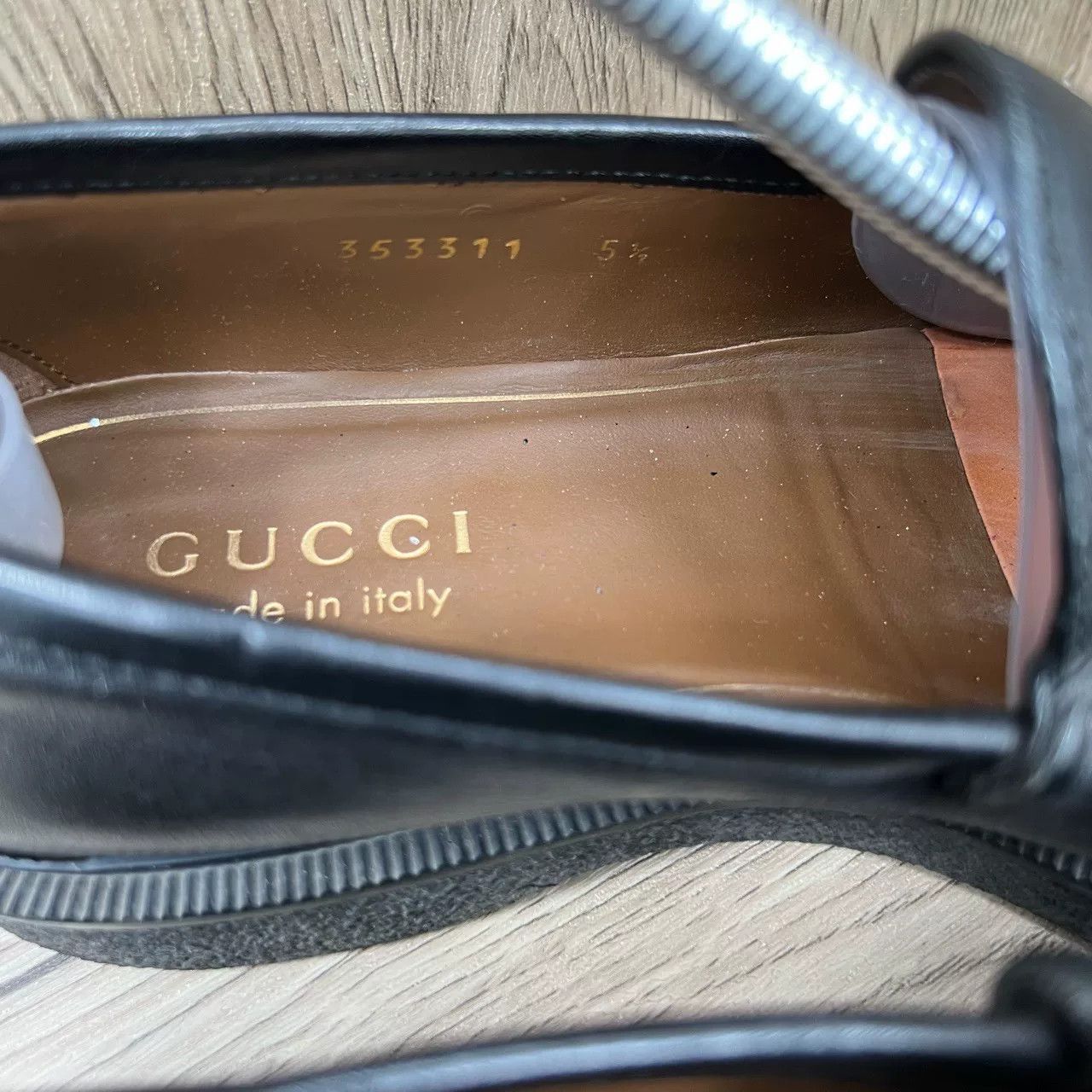 Gucci Gucci Black Horsebit Leather Loafers Size US 6.5 / EU 39-40 - 7 Thumbnail