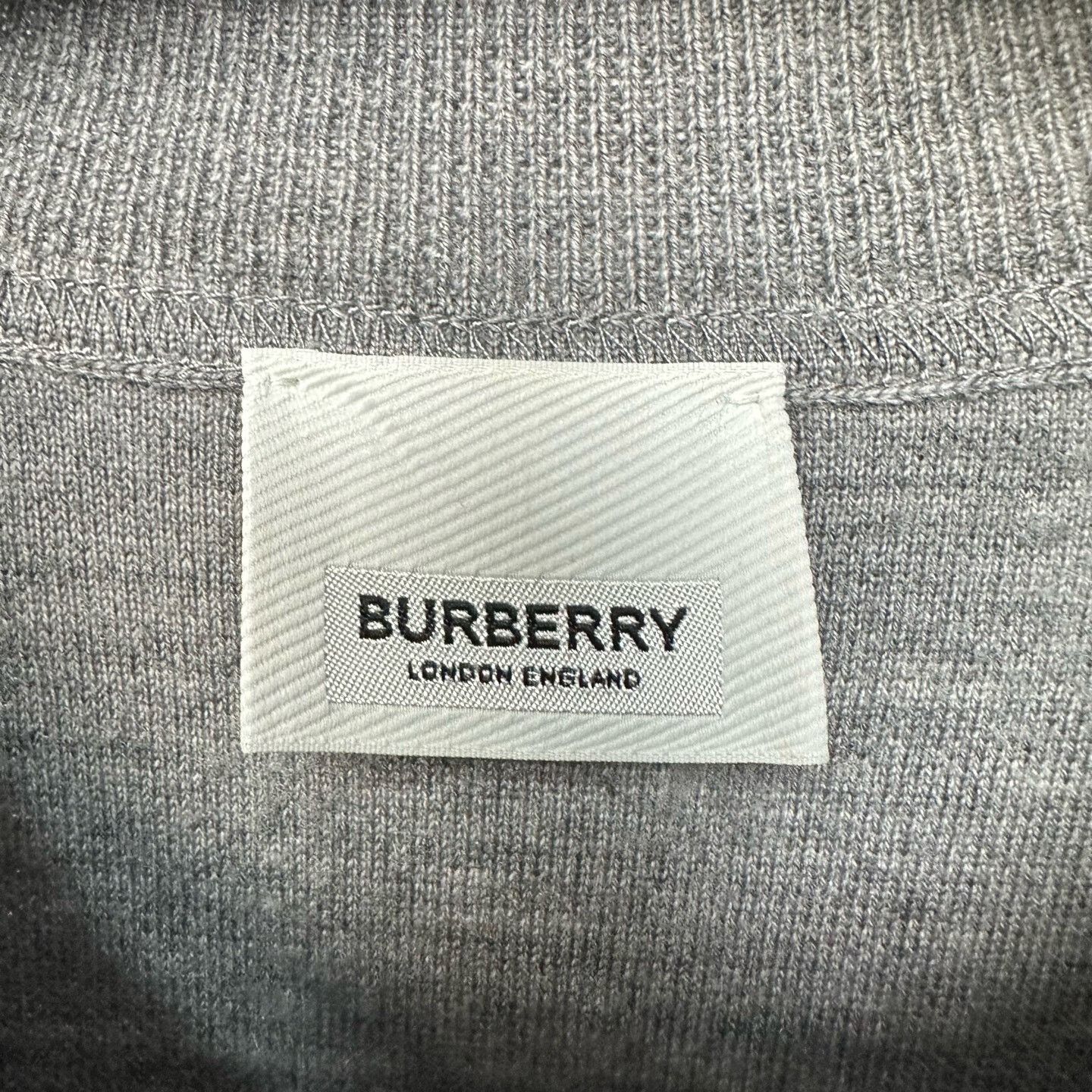 Burberry Burberry Gray Wool Logo Knit Sweater S Size US S / EU 44-46 / 1 - 3 Thumbnail