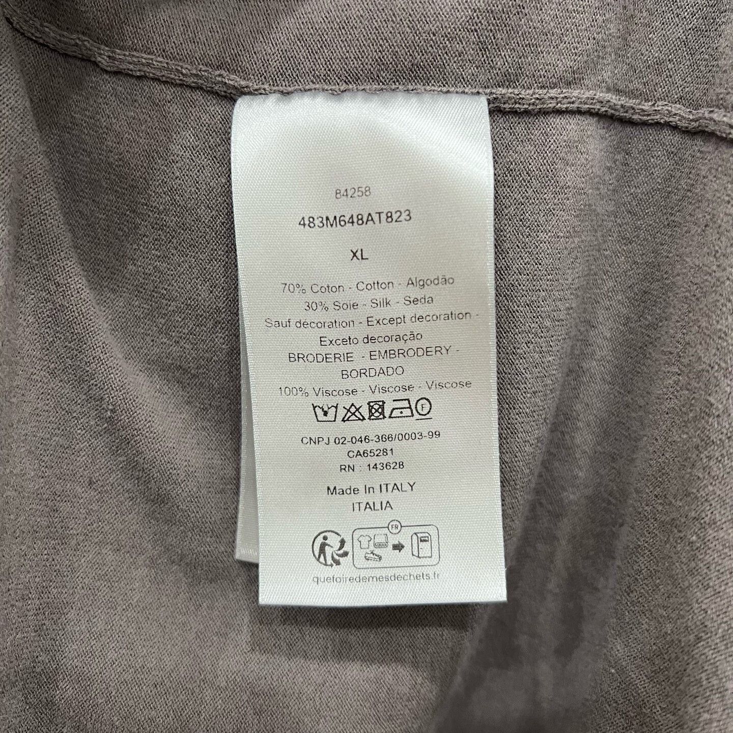 Dior Dior Flocked Embroidered Logo Short Sleeve Size US XL / EU 56 / 4 - 5 Thumbnail