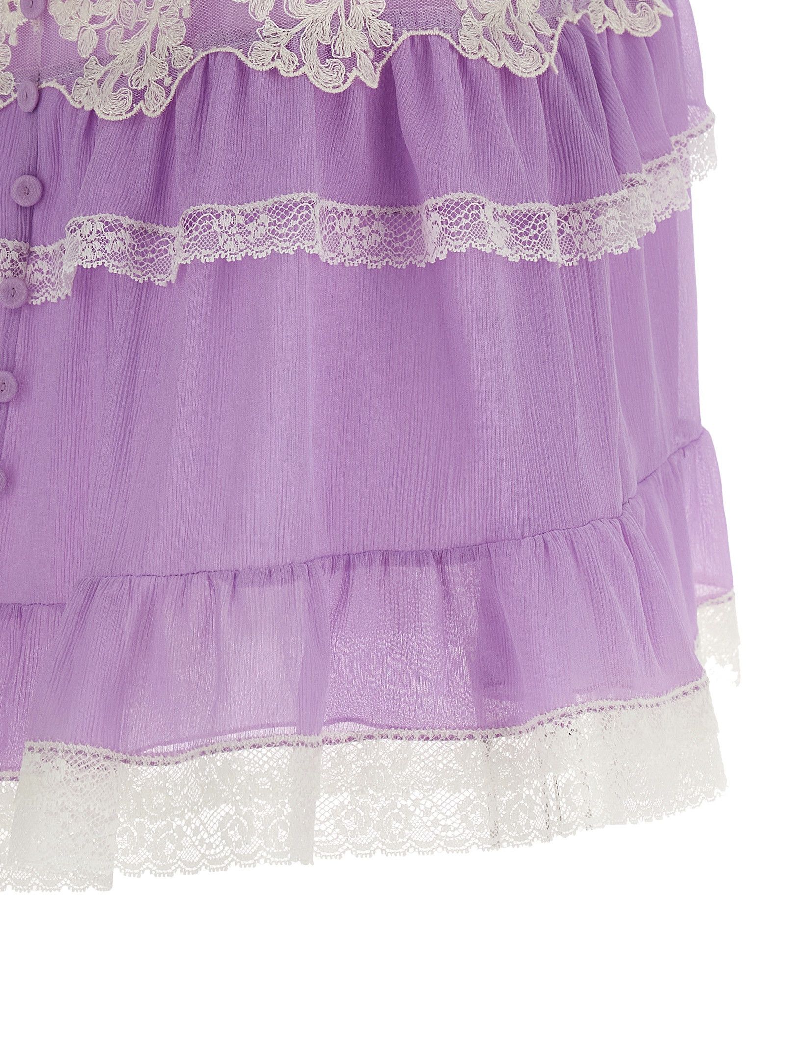 Alberta Ferretti Flounces and lace top Size S / US 4 / IT 40 - 4 Thumbnail