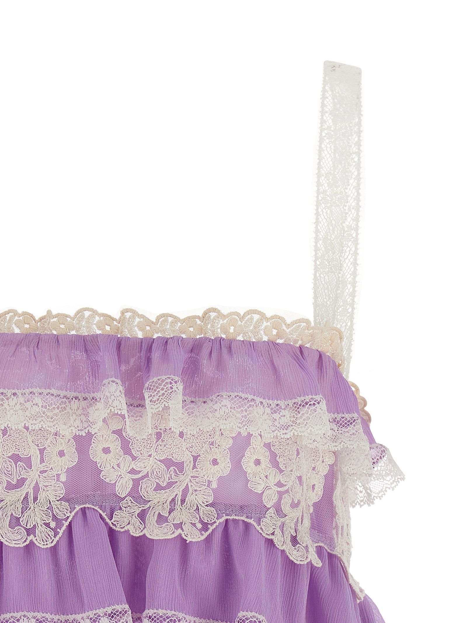 Alberta Ferretti Flounces and lace top Size S / US 4 / IT 40 - 3 Thumbnail