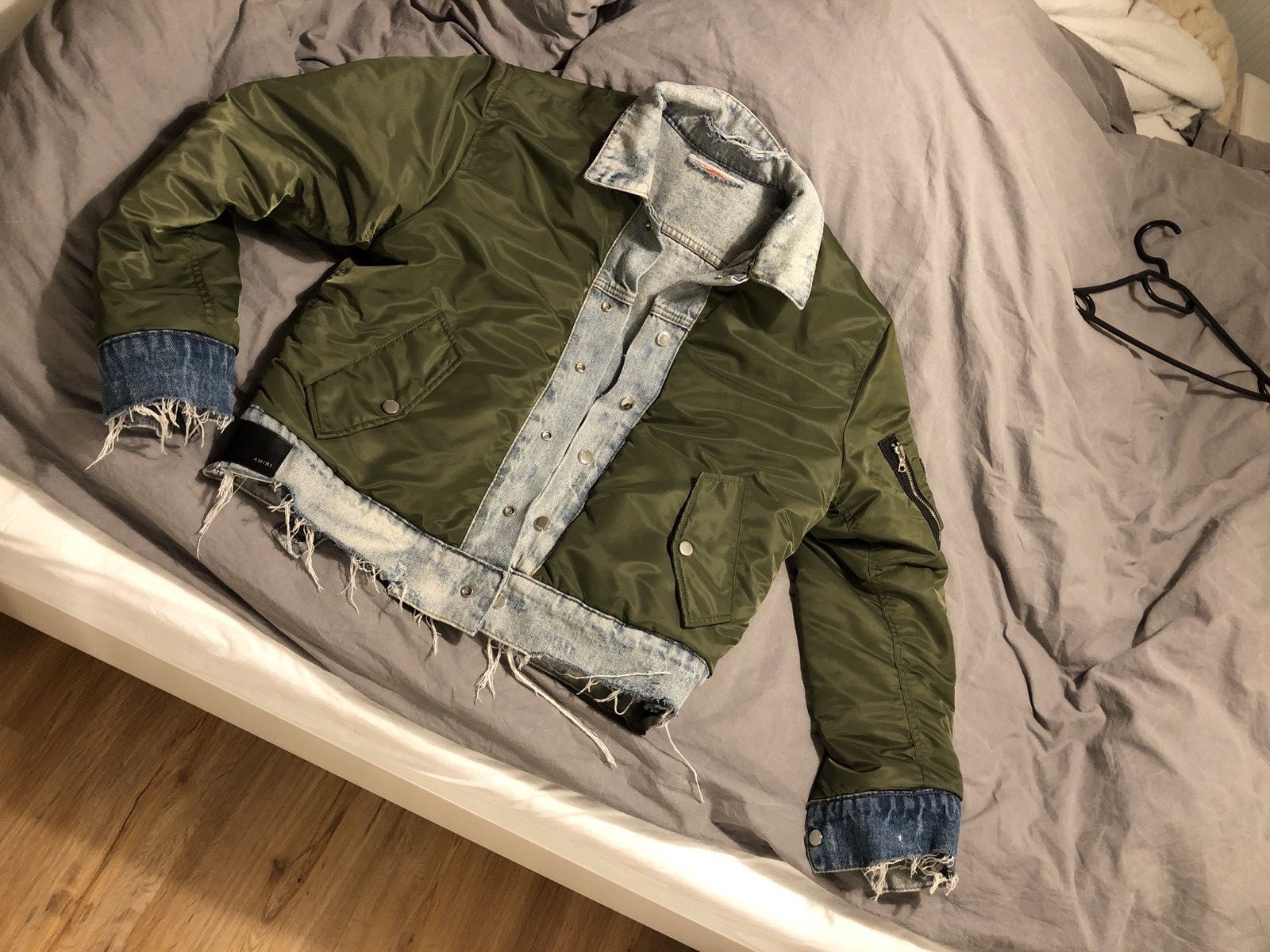 Amiri Amiri Reversible Trucker Bomber Jacket | Grailed Amiri Amiri Reversible Trucker Bomber Jacket | Grailed