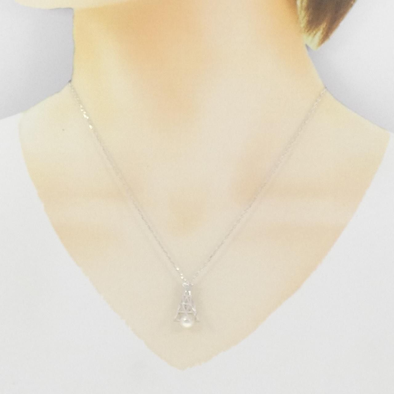 Mikimoto Mikimoto Mikimoto Akoya Pearl Au750 Necklace Precious Metal Necklace DUTY FREE for USA Size ONE SIZE - 6 Thumbnail